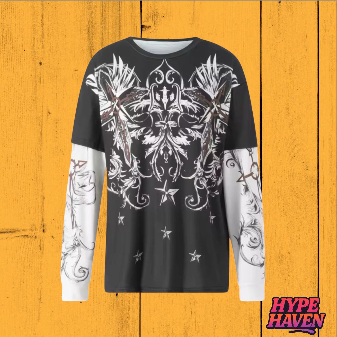 Other Y2K Mall Goth Heart Sword Long Sleeve Tee Size US S / EU 44-46 / 1 - 1 Thumbnail