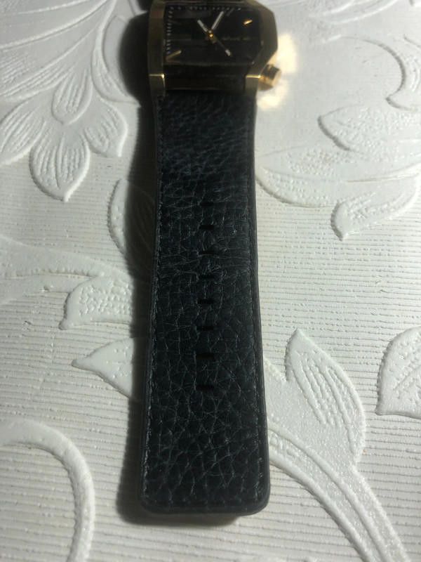 Designer Black Dice Analogue black gold Watch Size ONE SIZE - 12 Thumbnail