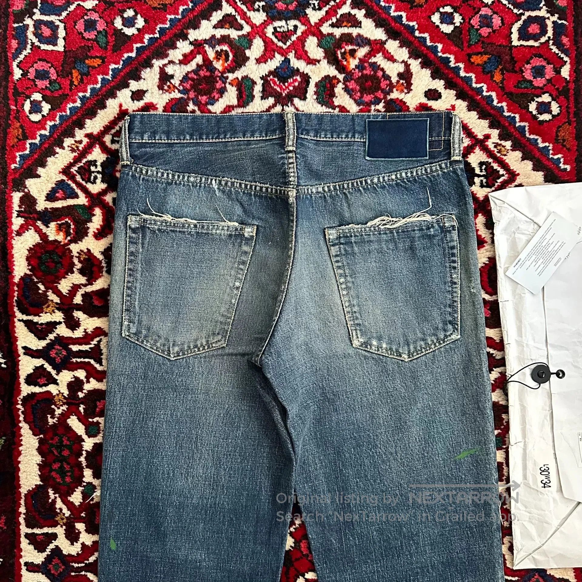 Visvim visvim distressed denim jeans with bag and tags. Size US 34 / EU 50 - 4 Thumbnail