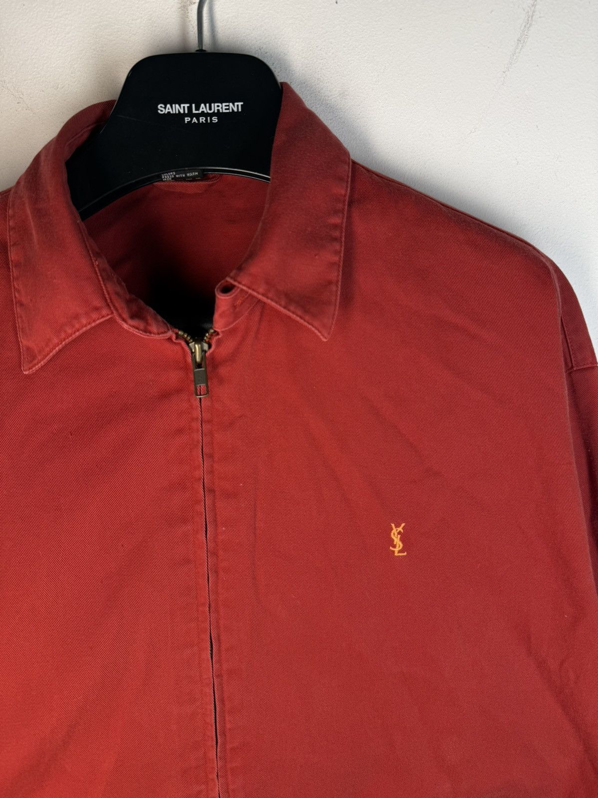 Yves Saint Laurent Cotton YSL Windbreaker Jacket 90s Bomber Zip Up Vintage Size US M / EU 48-50 / 2 - 2 Thumbnail