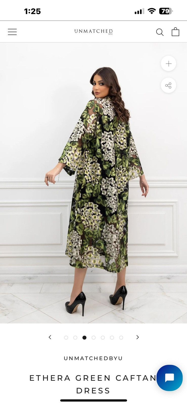 Other Ethera black and green caftan dress Size ONE SIZE - 9 Thumbnail