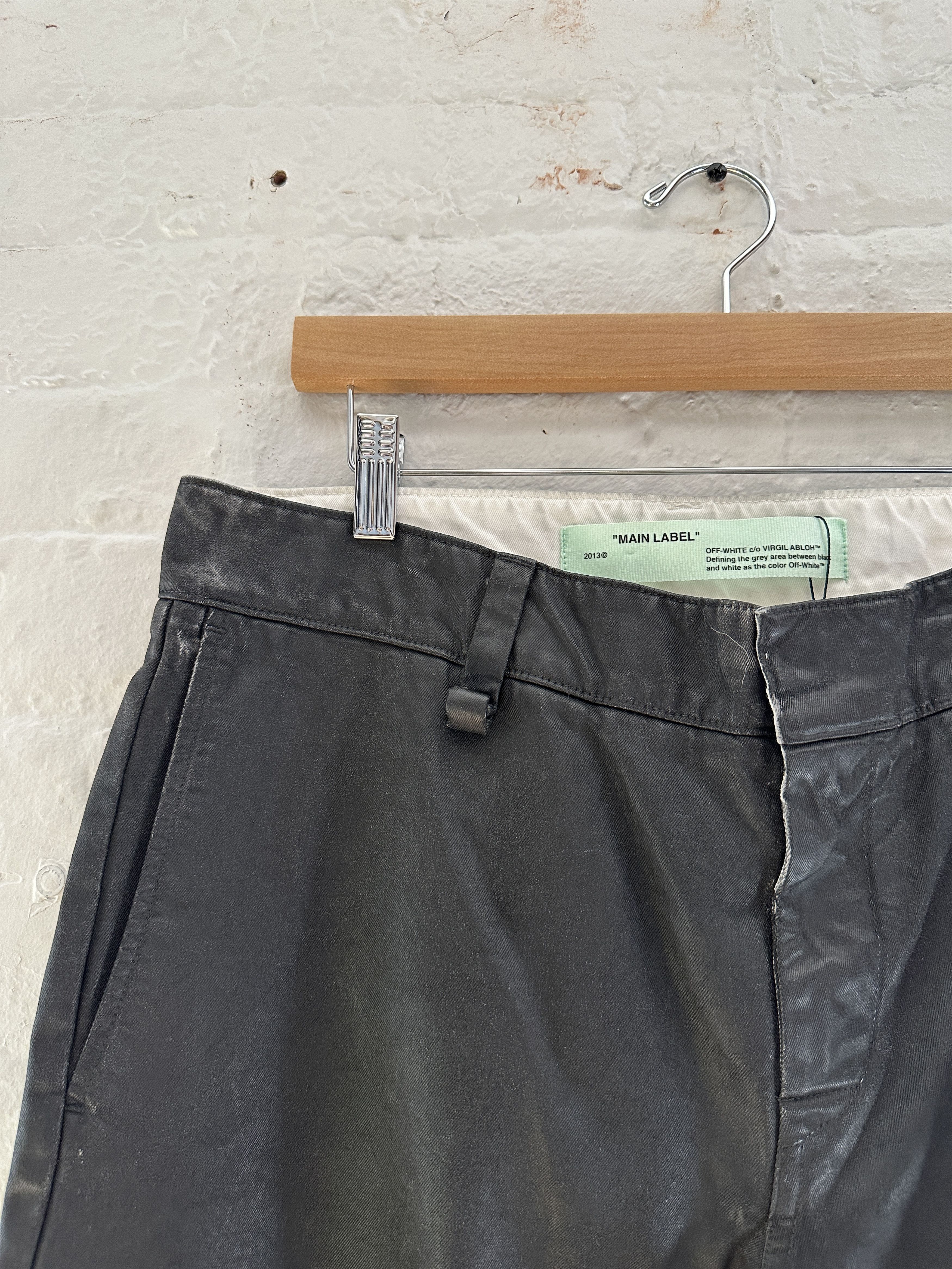 Off-White Off-White Canvas Painted Work Pants Size US 34 / EU 50 - 2 Thumbnail