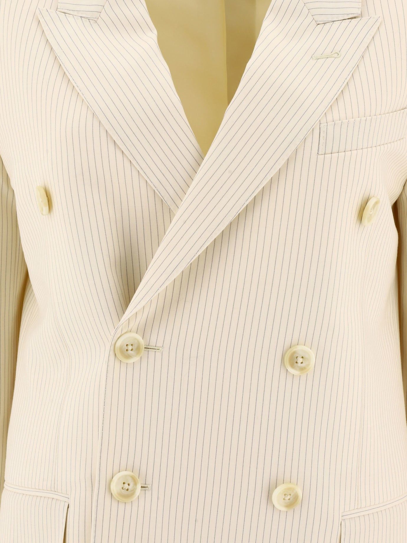 Celine o1y0725 Blazer in Cream Size M / US 6-8 / IT 42-44 - 3 Thumbnail