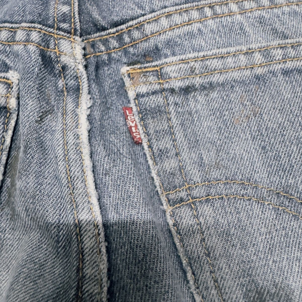 Levi's Vintage Levis 517 Distressed Denim Flare Jeans Hedi Slimane Size US 28 / EU 44 - 11 Thumbnail