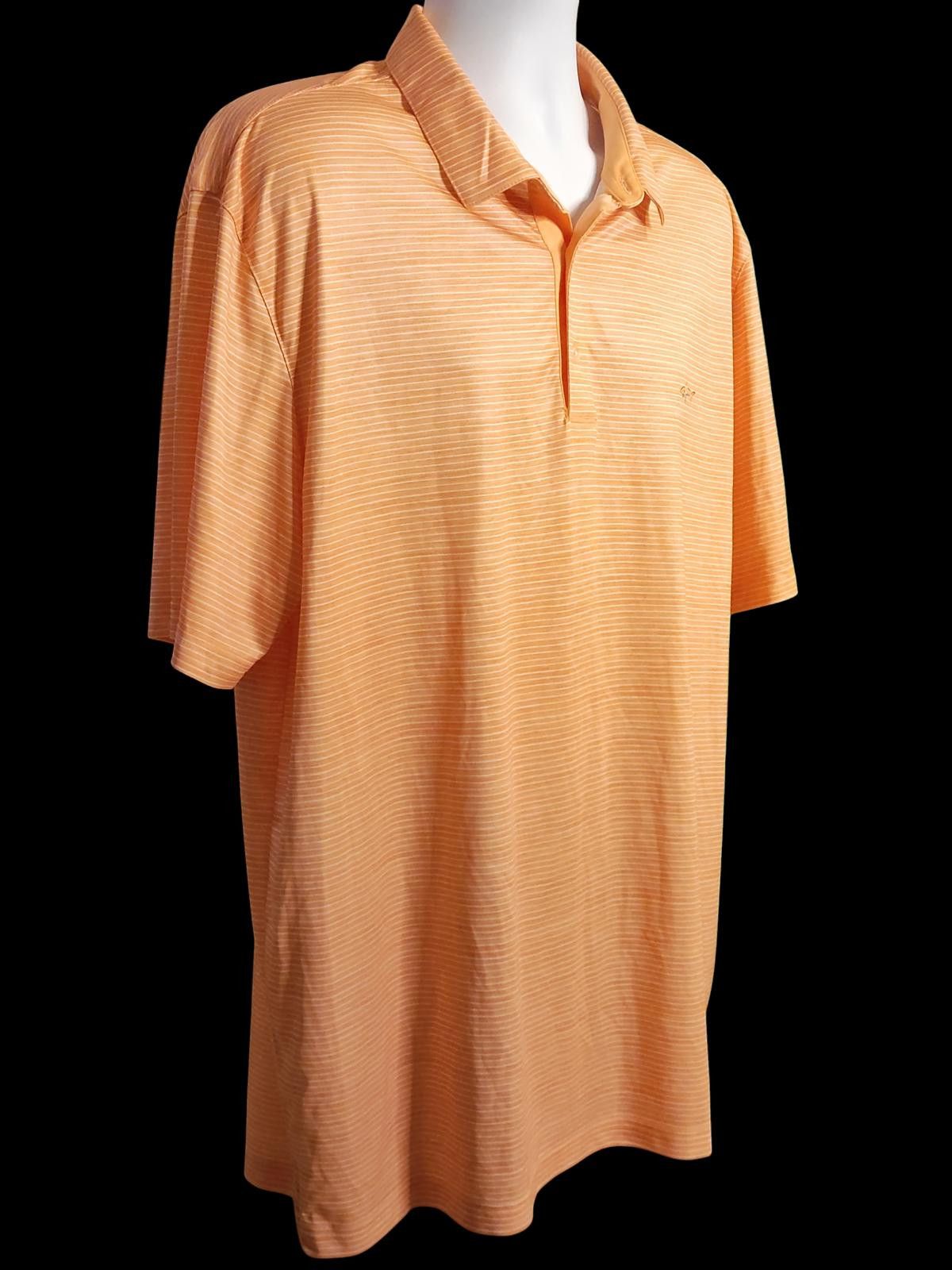 Other Greg Norman Collection Men's Orange Striped Polo Size 2XL Size US XXL / EU 58 / 5 - 3 Thumbnail