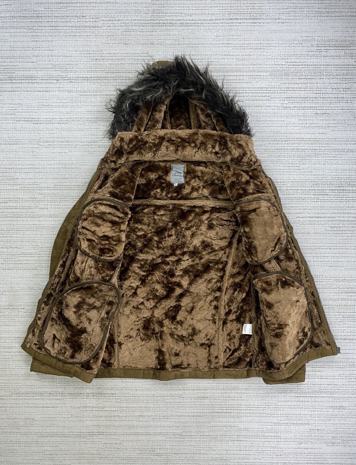 If Six Was Nine 🔥Louis Chavlon Faux Fur Hoodie Suede Leather Jacket Size US M / EU 48-50 / 2 - 7 Thumbnail