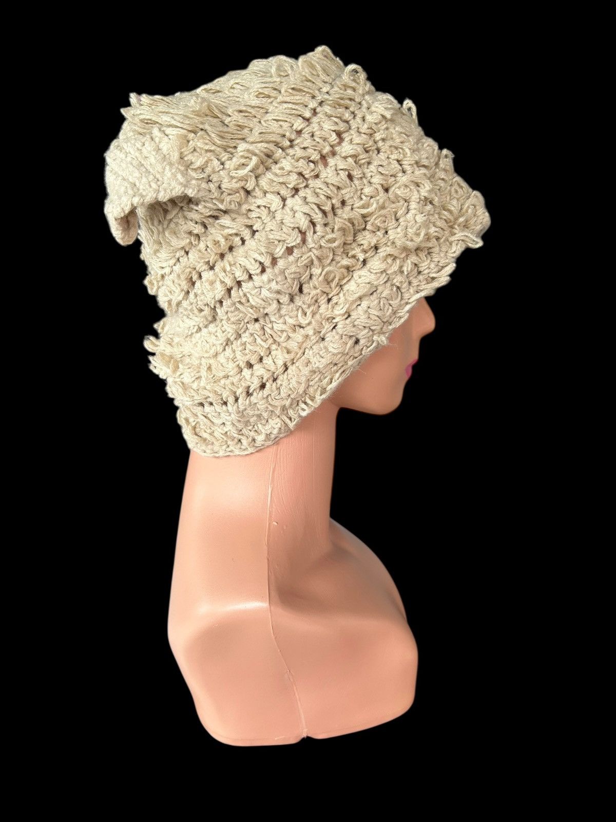Kapital Bunny horn Devil Crochet Knitted Handmade Beanie Hats Size ONE SIZE - 2 Thumbnail