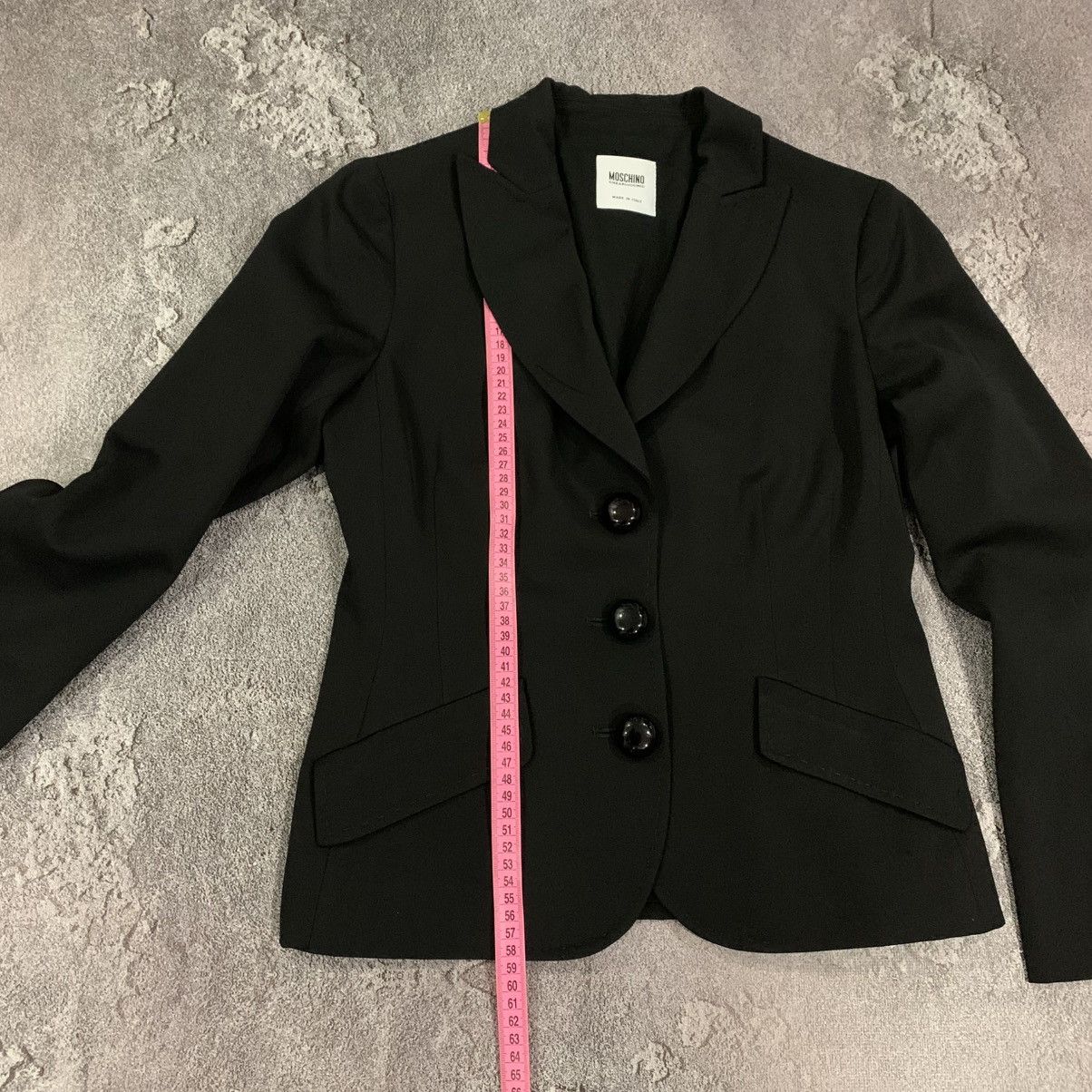 Moschino MOSCHINO Cheap and Chic Black Blazer Size 44 IT 10 US Size M / US 6-8 / IT 42-44 - 15 Thumbnail