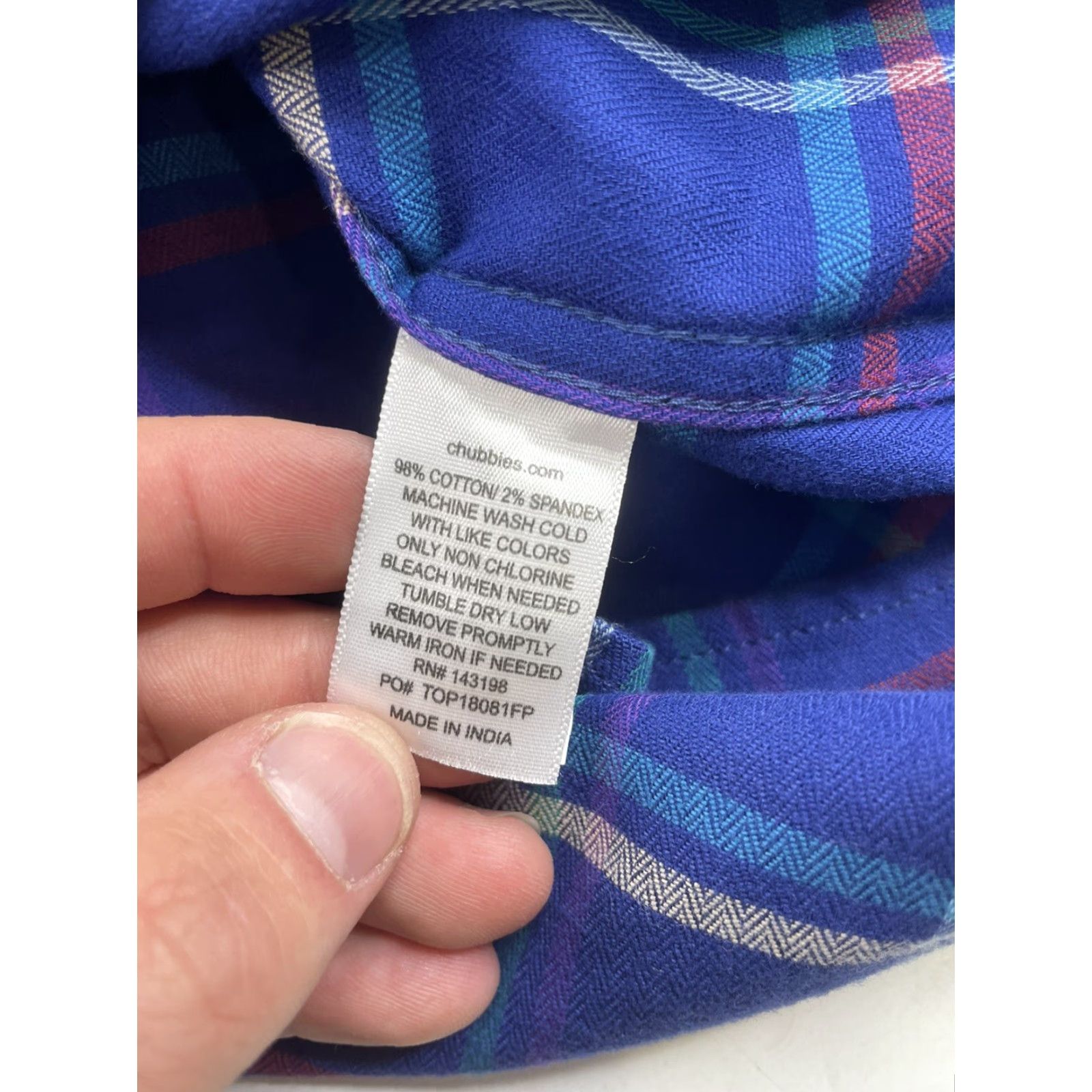 Chubbies VINTAGE Chubbies in Tents Relaxation Flannel Plaid Button Up Shirt Mens Medium Size US M / EU 48-50 / 2 - 4 Thumbnail