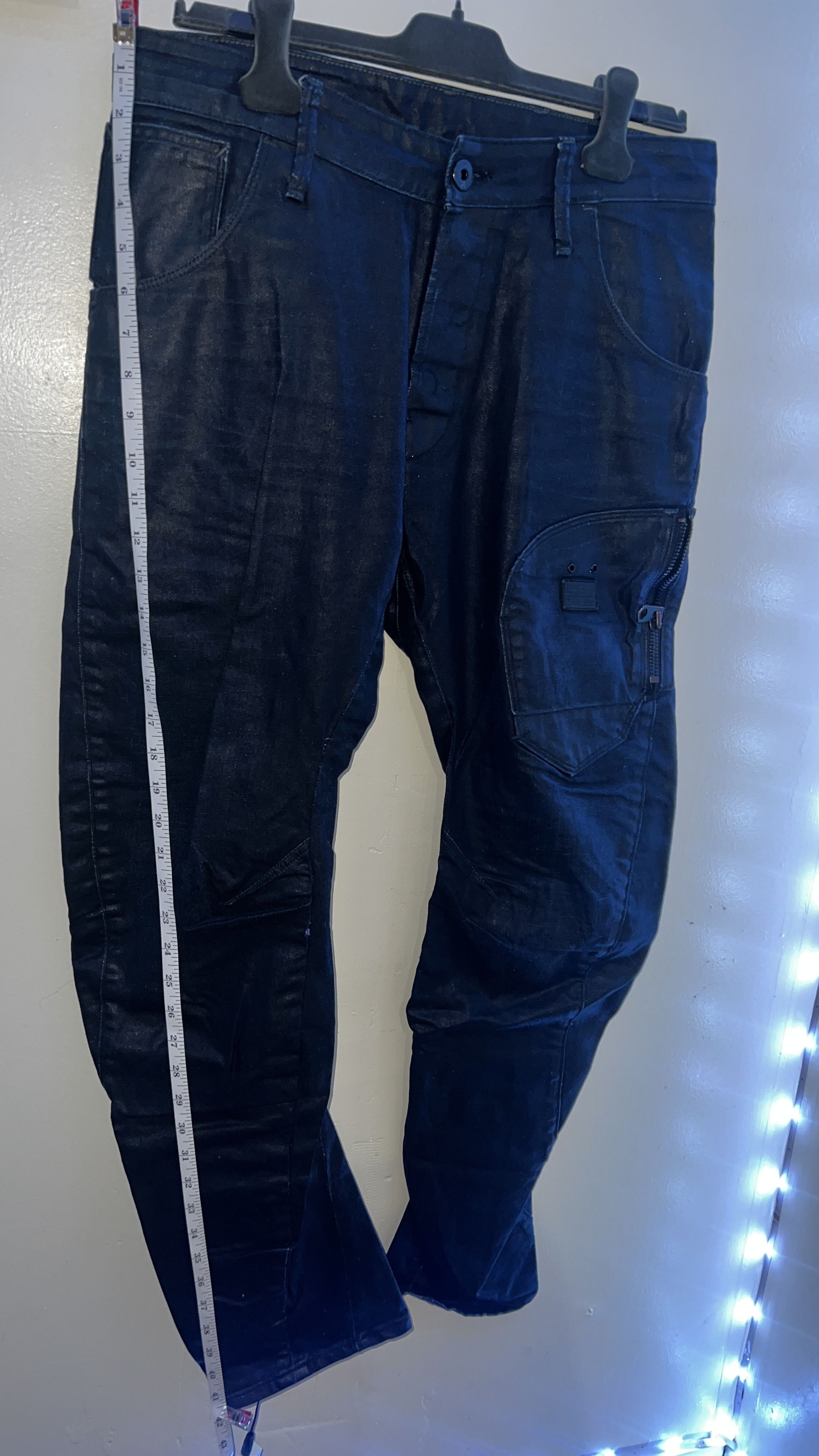 G-Star VINTAGE G STAR RAW WAXED JEANS Size US 32 / EU 48 - 10 Thumbnail