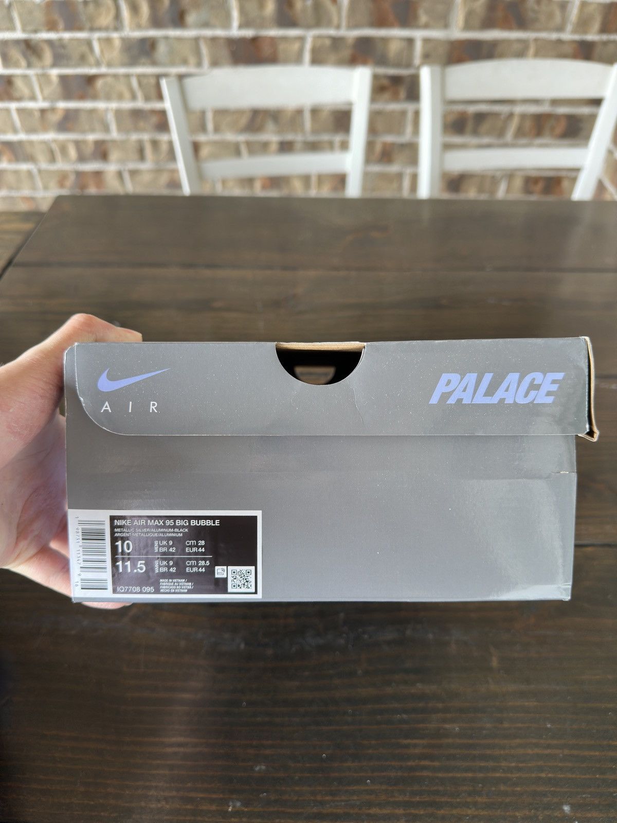 Nike Palace x Nike Air Max 95 Metallic Silver Blue Size US 10 / EU 43 - 12 Thumbnail