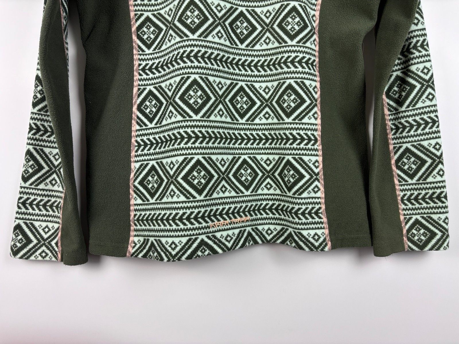 Other Kari Traa Fleece Fair Isle Light Weight Sweater Green XL Size XL / US 12-14 / IT 48-50 - 6 Thumbnail