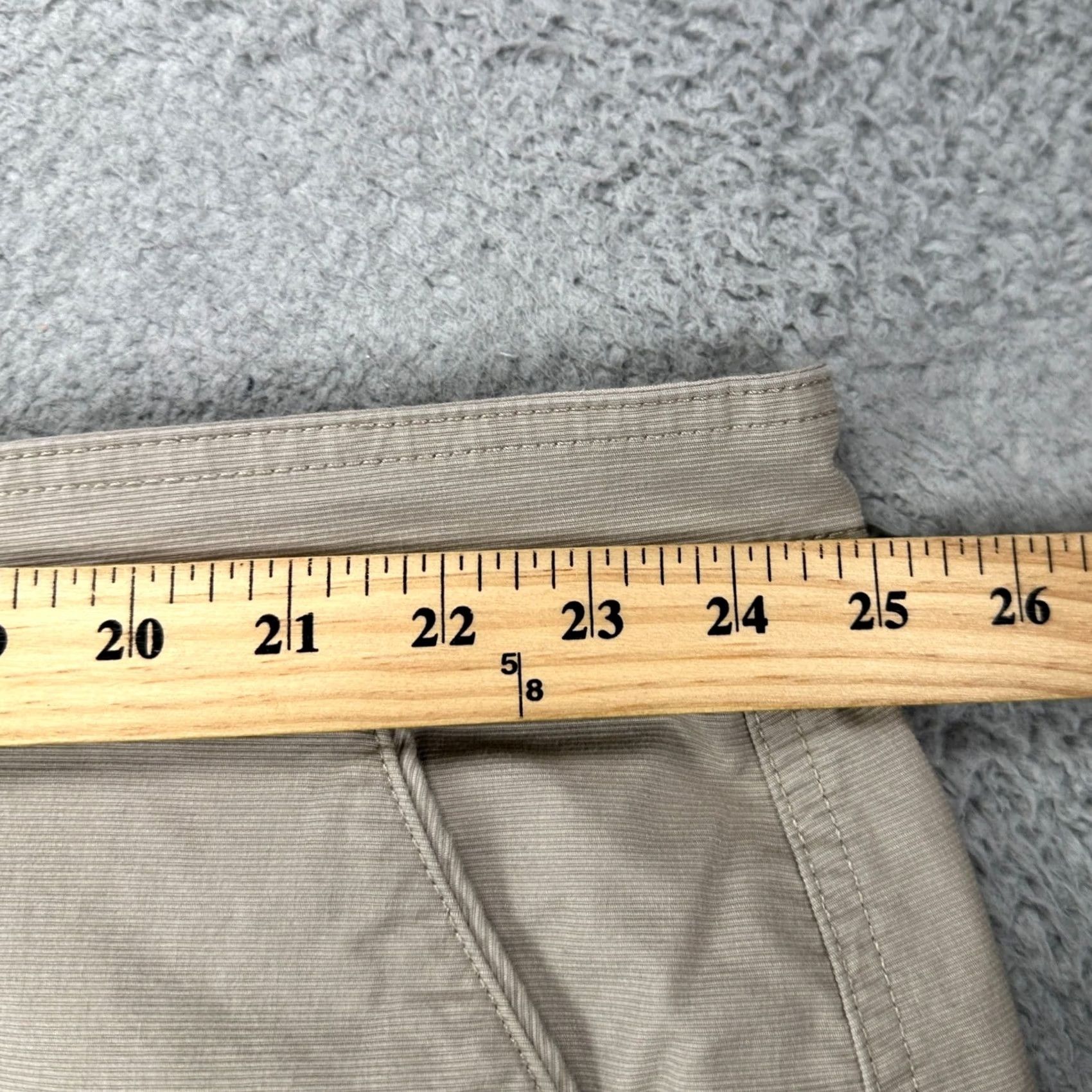 Chaps Chaps Cargo Shorts Mens 50 Beige Flat Front Pocket Stretch Utility Safari Hiking Pants Shorts Size US 34 / EU 50 - 5 Thumbnail