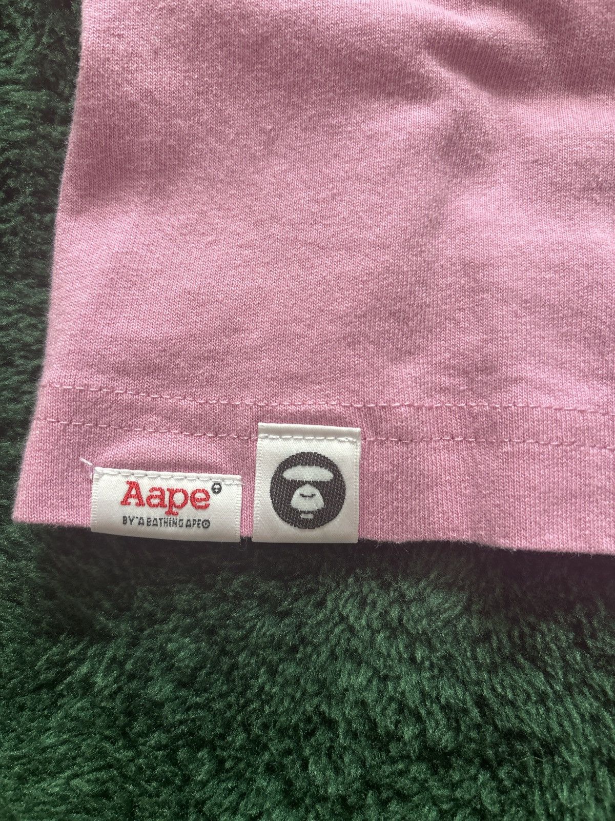 Aape × Bape Pink Aape By *A BATHING APE T-Shirt Size US S / EU 44-46 / 1 - 4 Thumbnail