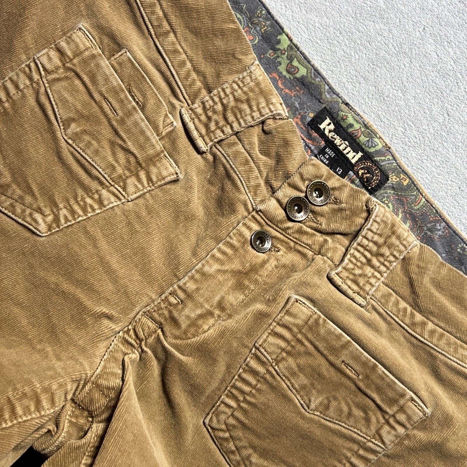 Miss Me Embroidery Corduroy Baggy Pants W's 13 34x31 Wide Hamilton Size 34" / US 12 / IT 48 - 9 Thumbnail
