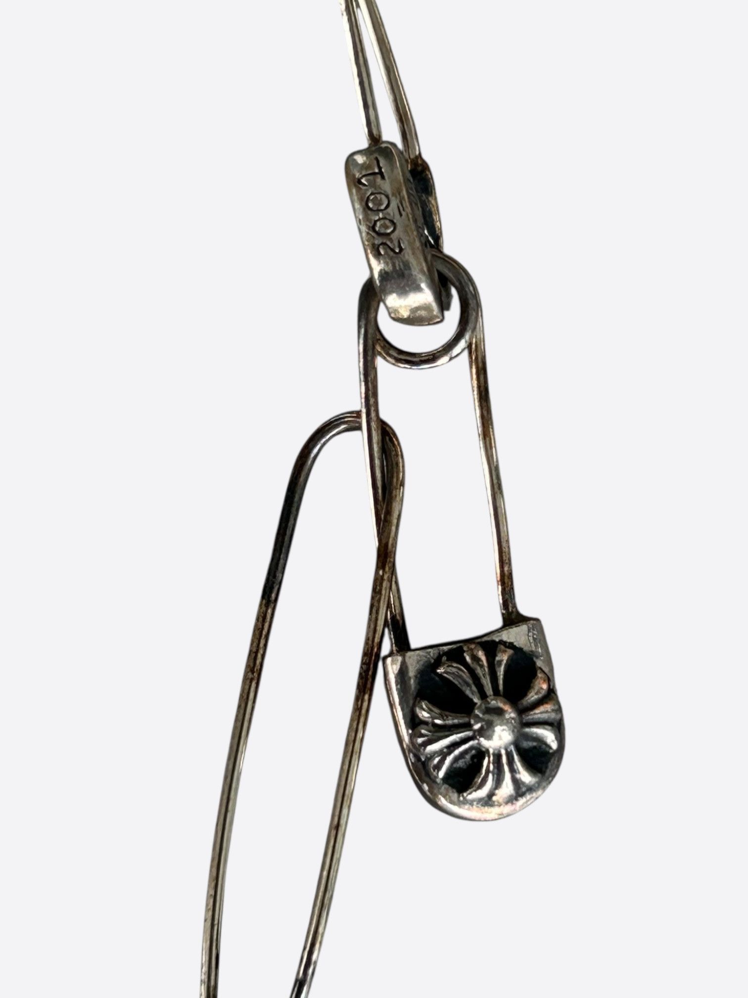 Chrome Hearts Chrome Hearts Silver Safety Pin Necklace Size ONE SIZE - 5 Thumbnail