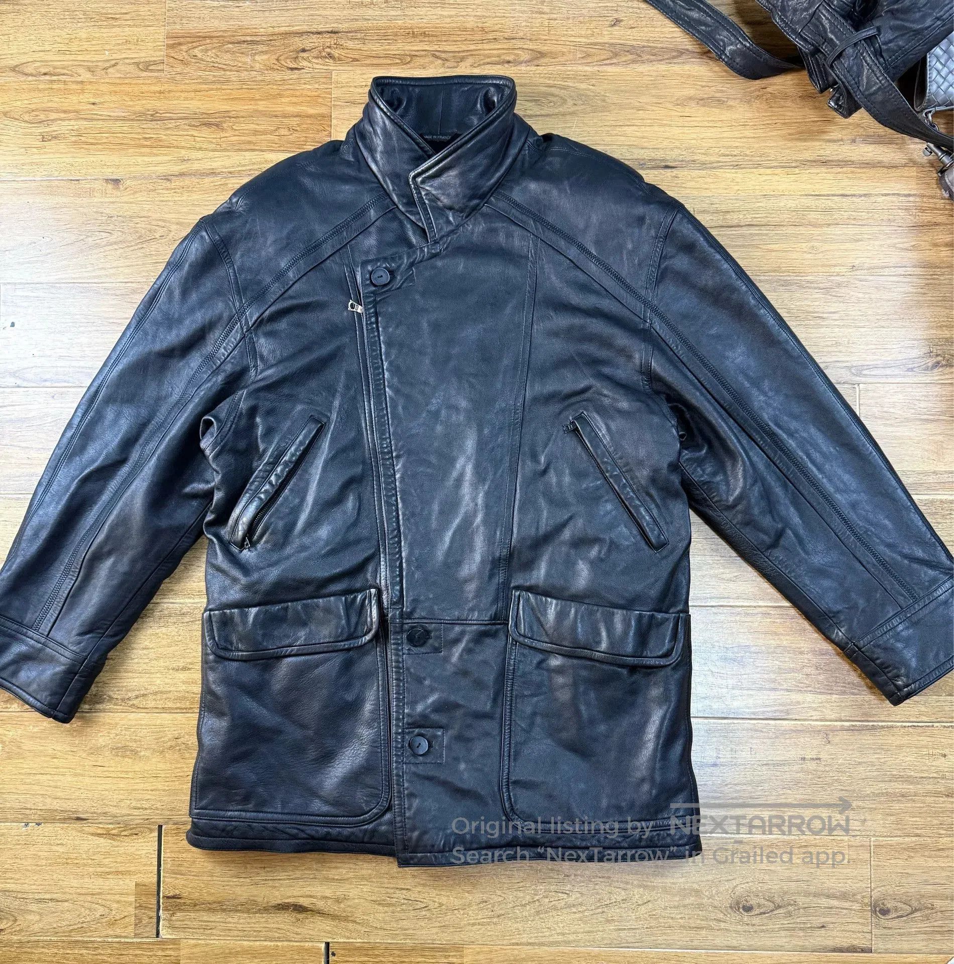 Brunello Cucinelli Hermes Seraphin Men's Leather Jacket. Size US M / EU 48-50 / 2 - 1 Thumbnail