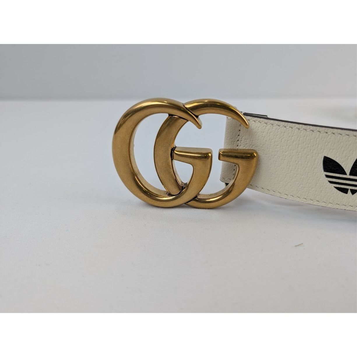 Adidas × Gucci o1rshd1 Size: 75 / M Belt W.40 GG Mar in Cream Size 30 - 7 Thumbnail