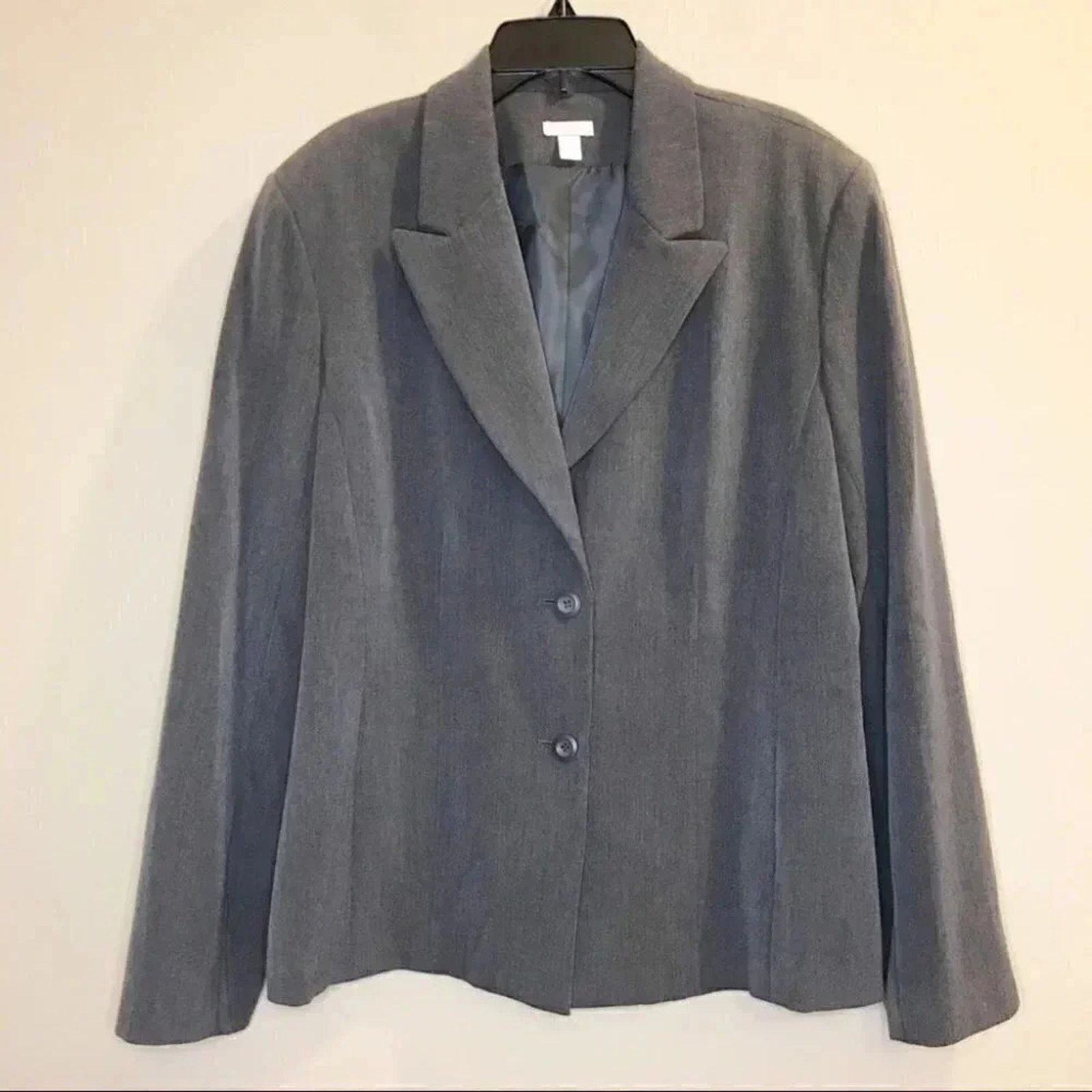 Apt. 9 Apt. 9 Grey Blazer Suit Jacket Stretch Office Size XL / US 12-14 / IT 48-50 - 1 Thumbnail