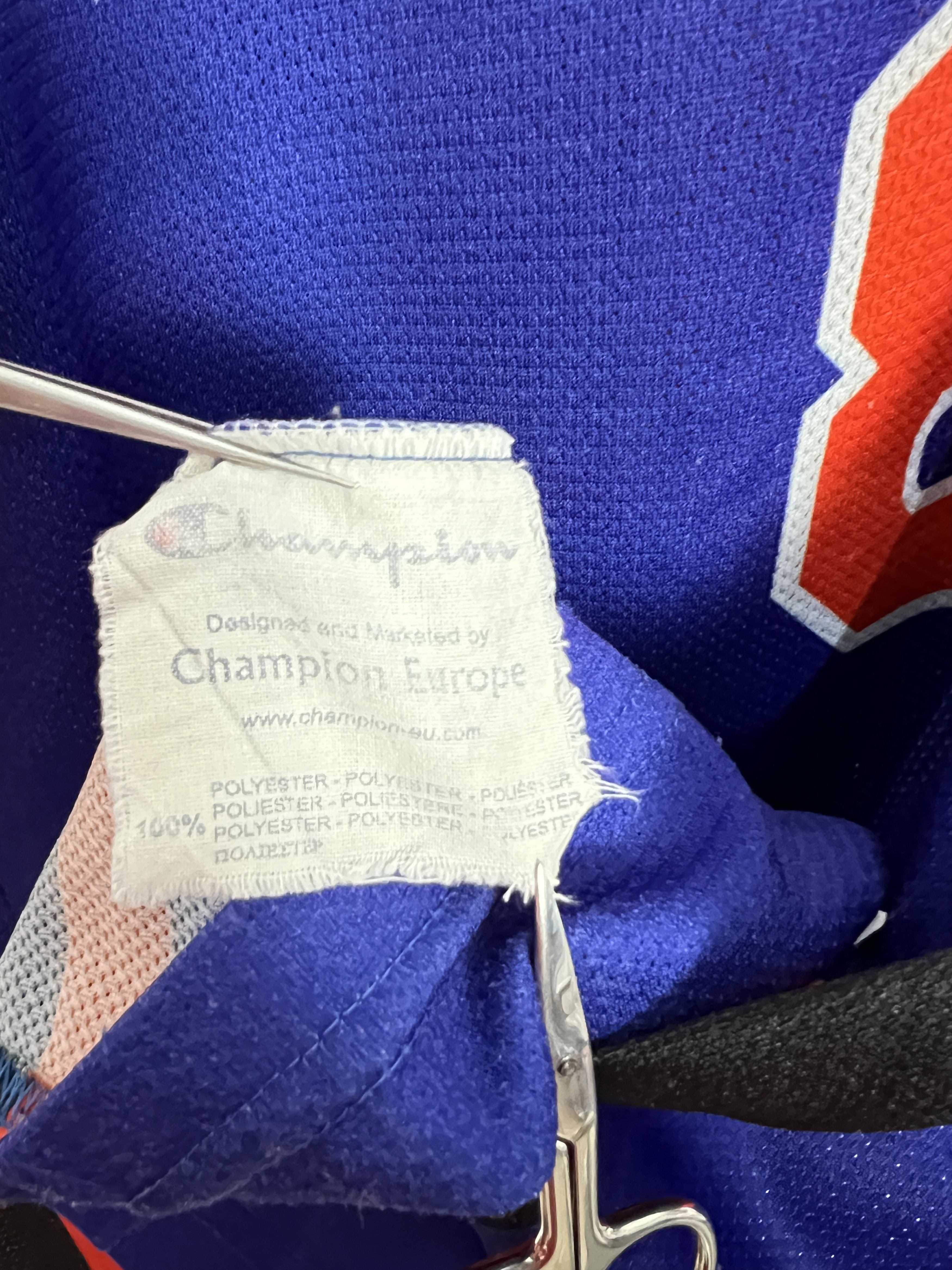 Champion Vintage 90's Champion New York Knicks Sprewell Jersey Trikot Size US XL / EU 56 / 4 - 9 Thumbnail
