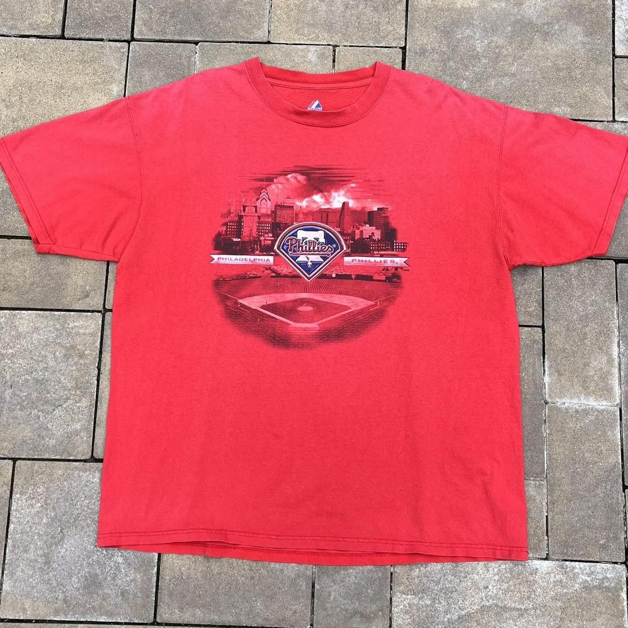 MLB × Majestic × Vintage Majestic MLB Philadelphia Phillies Baseball Sports Tshirt Size US XL / EU 56 / 4 - 1 Thumbnail