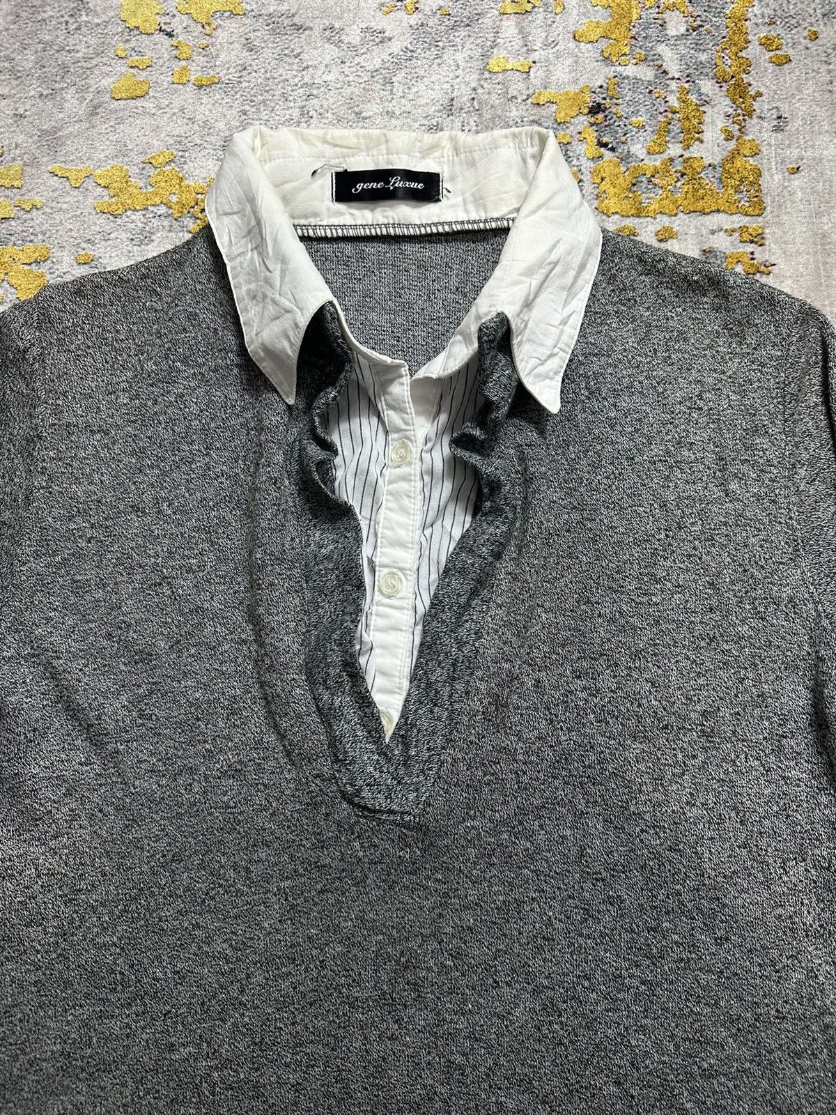 CRAZY GOTHIC SHIRT DOUBLE LAYER GENE LUXUE LGB STYLED