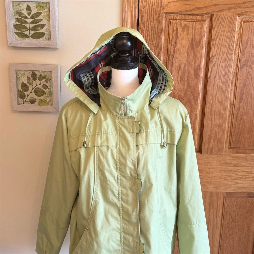 Mackintosh Mackintosh Women's Green Spring Jacket Large Removable Hood Size L / US 10 / IT 46 - 5 Thumbnail