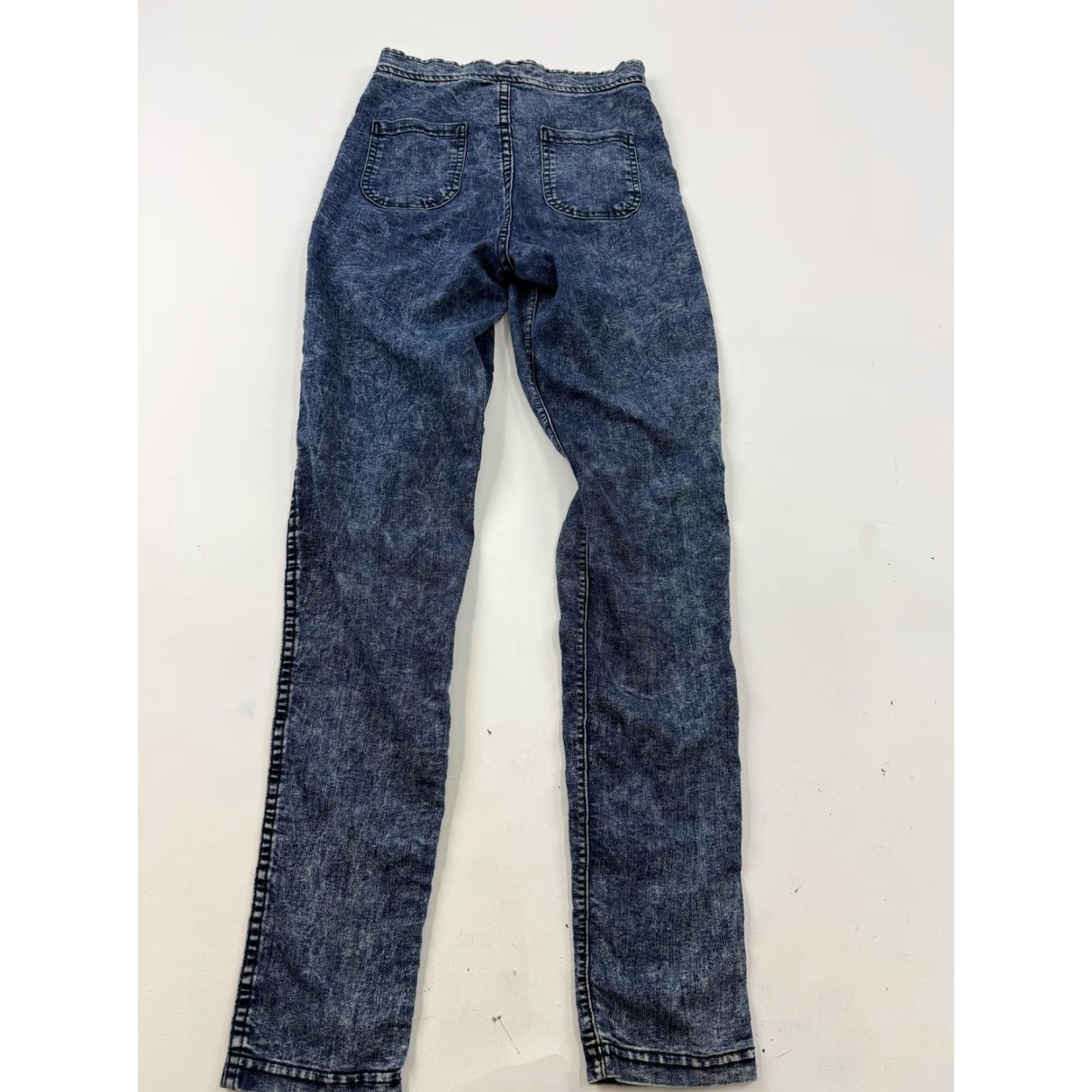 American Apparel American Apparel Jeans Womens Small Blue Acid Wash High Rise Jeggings Skinny Size 28" / US 6 / IT 42 - 6 Thumbnail