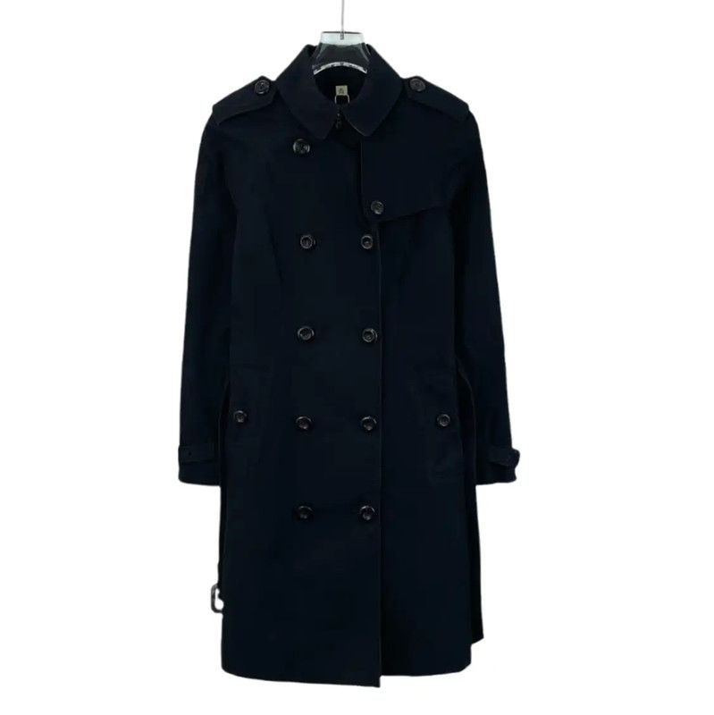 Burberry Burberry Black Cotton Women's Trench Coat Size XXS / US 00 / IT 34 - 1 Thumbnail