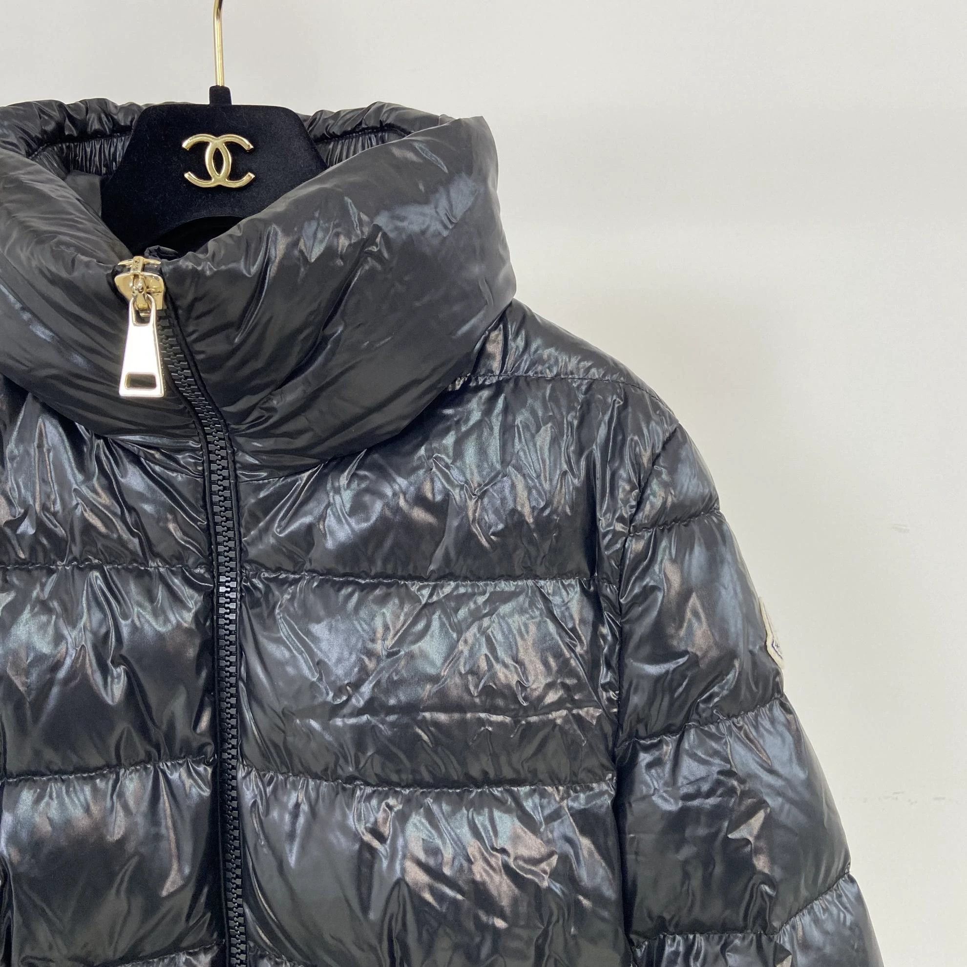 Moncler Moncler Black Waist-Cinched Long-Sleeve Puffer Jacket 3 Size L / US 10 / IT 46 - 3 Thumbnail