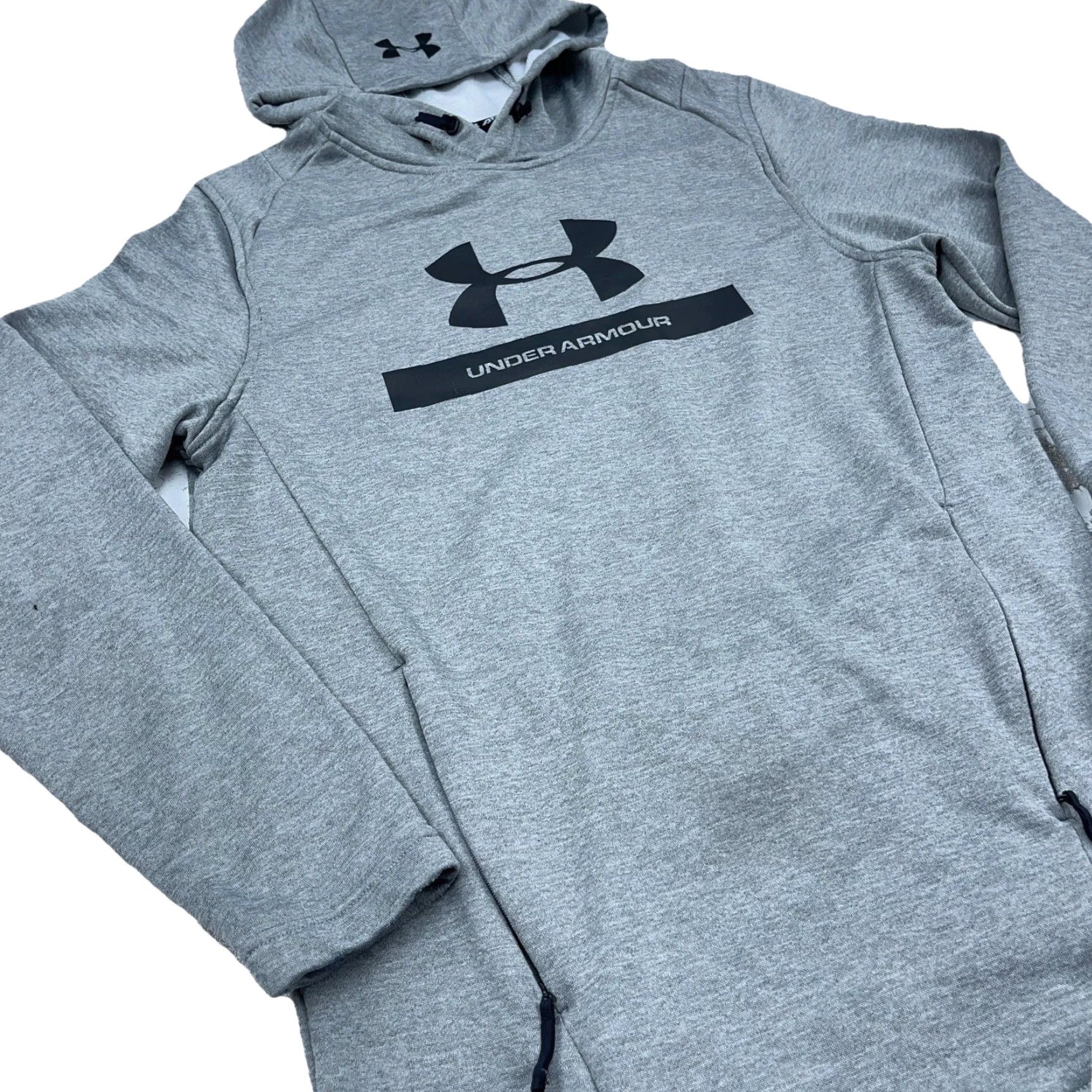 Under Armour Under Armour Hoodie Men Small Gray Fitted Sweatshirt Pullover Regular Logo All Seasons Pockethoodie 90s? Size US S / EU 44-46 / 1 - 3 Thumbnail
