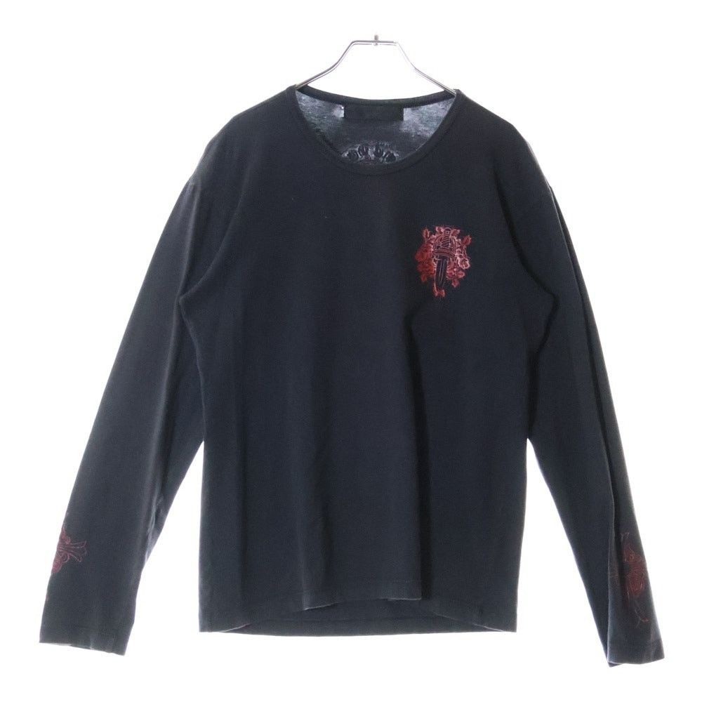 Chrome Hearts Chrome Hearts Floral Dagger Long Sleeve Tee