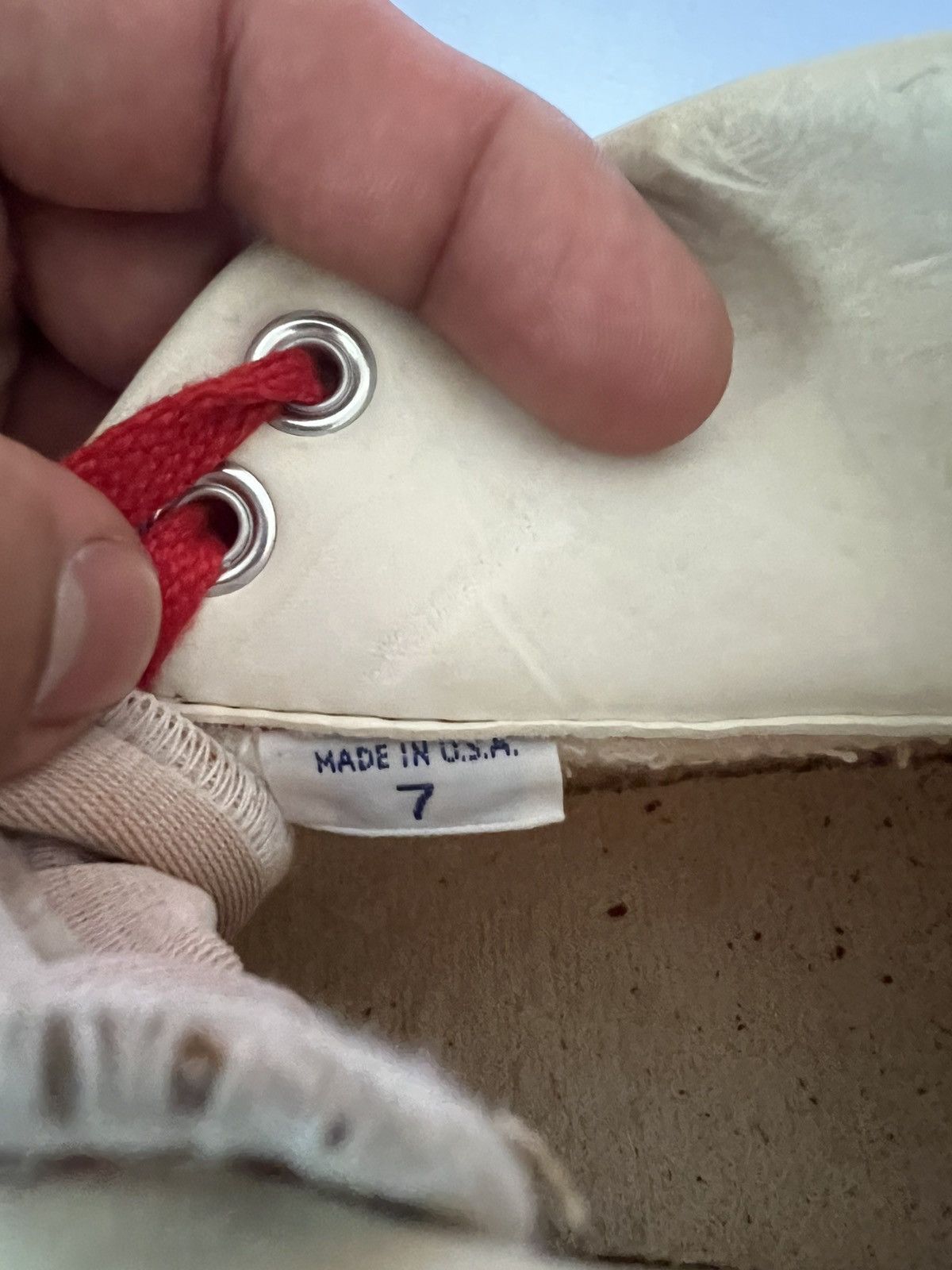 Converse Vintage 80’s Converse Usa Olympic La84 1984 Sample High Top Size US 7 / EU 40 - 6 Thumbnail