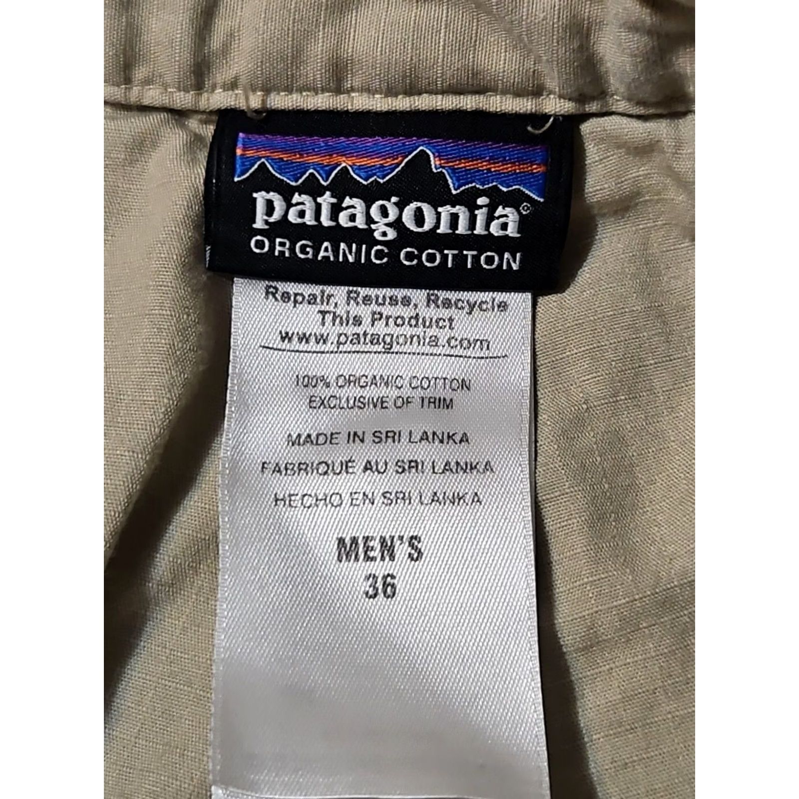 Patagonia Patagonia Mens Ripstop Field Shorts Khaki Organic Cotton 36 STY57645 2015 Size US 36 / EU 52 - 3 Thumbnail