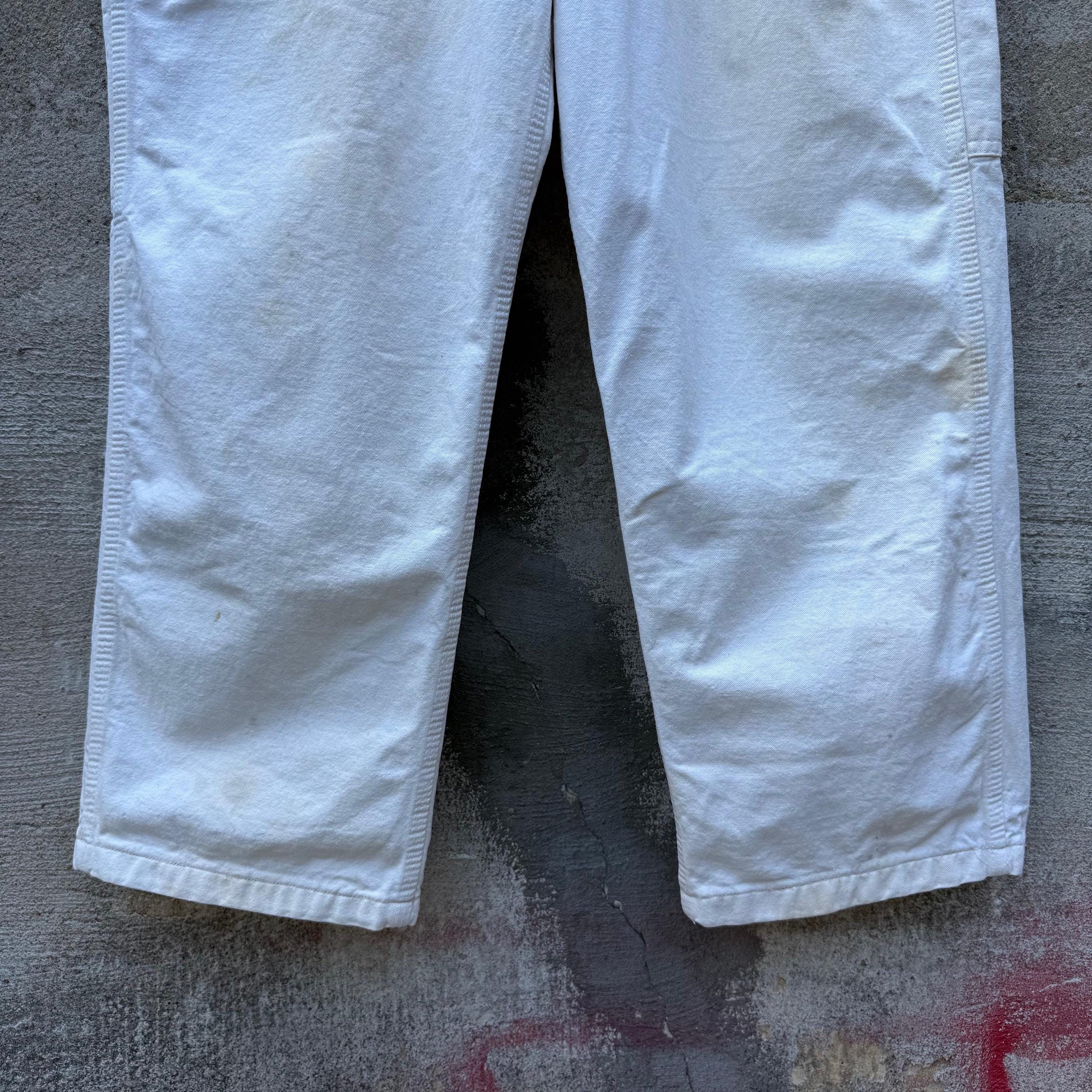 Stan Ray 80's White Paint Splatter Painter Canvas Work Pants Size US 35 - 8 Thumbnail