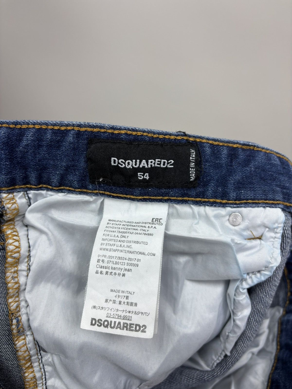 Dsquared2 Mens jeans Dsquared2 Size 54 Color Blue Size US 34 / EU 50 - 8 Thumbnail