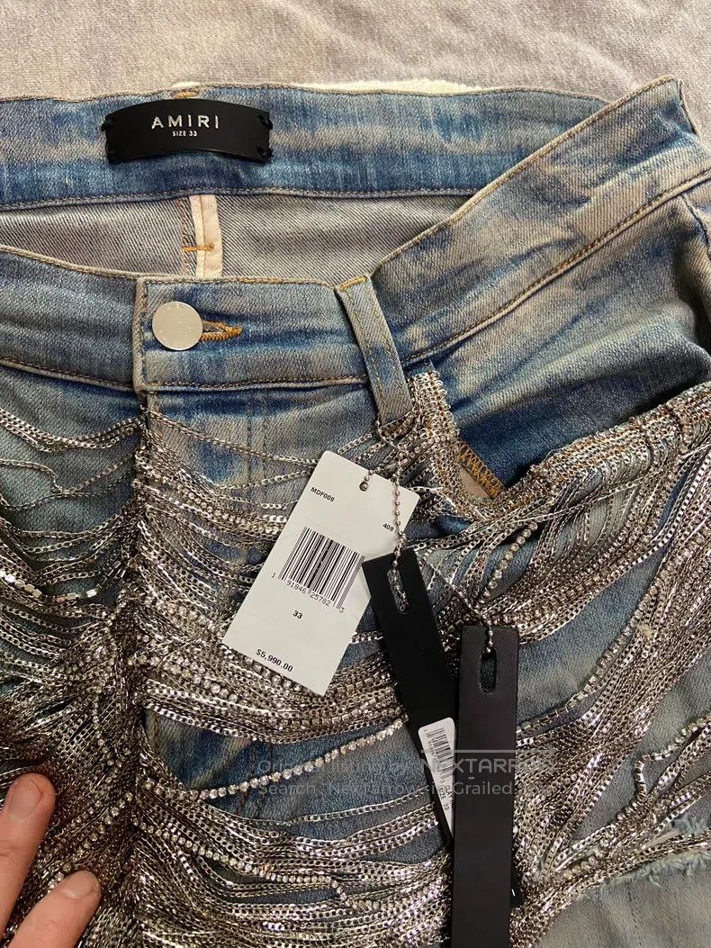 Amiri Amiri Size 33 Chain diamond jeans size 33 Size US 33 - 2 Thumbnail