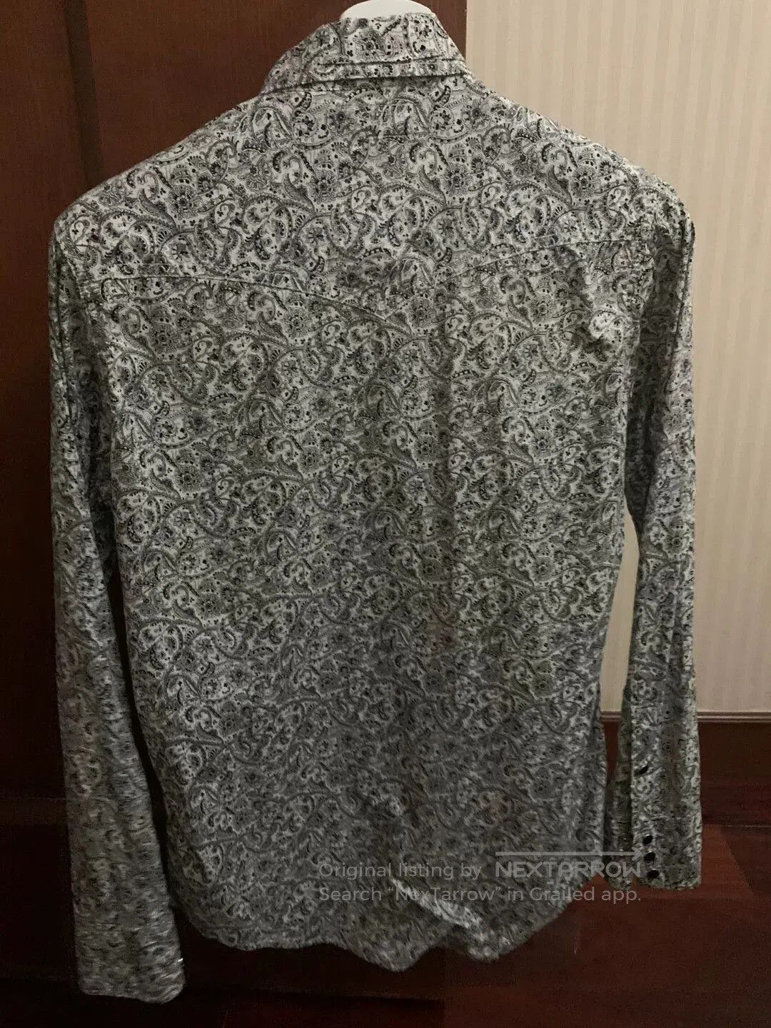 Saint Laurent Paris Saint Laurent Paisley Long-Sleeve Shirt. Size US S / EU 44-46 / 1 - 2 Thumbnail