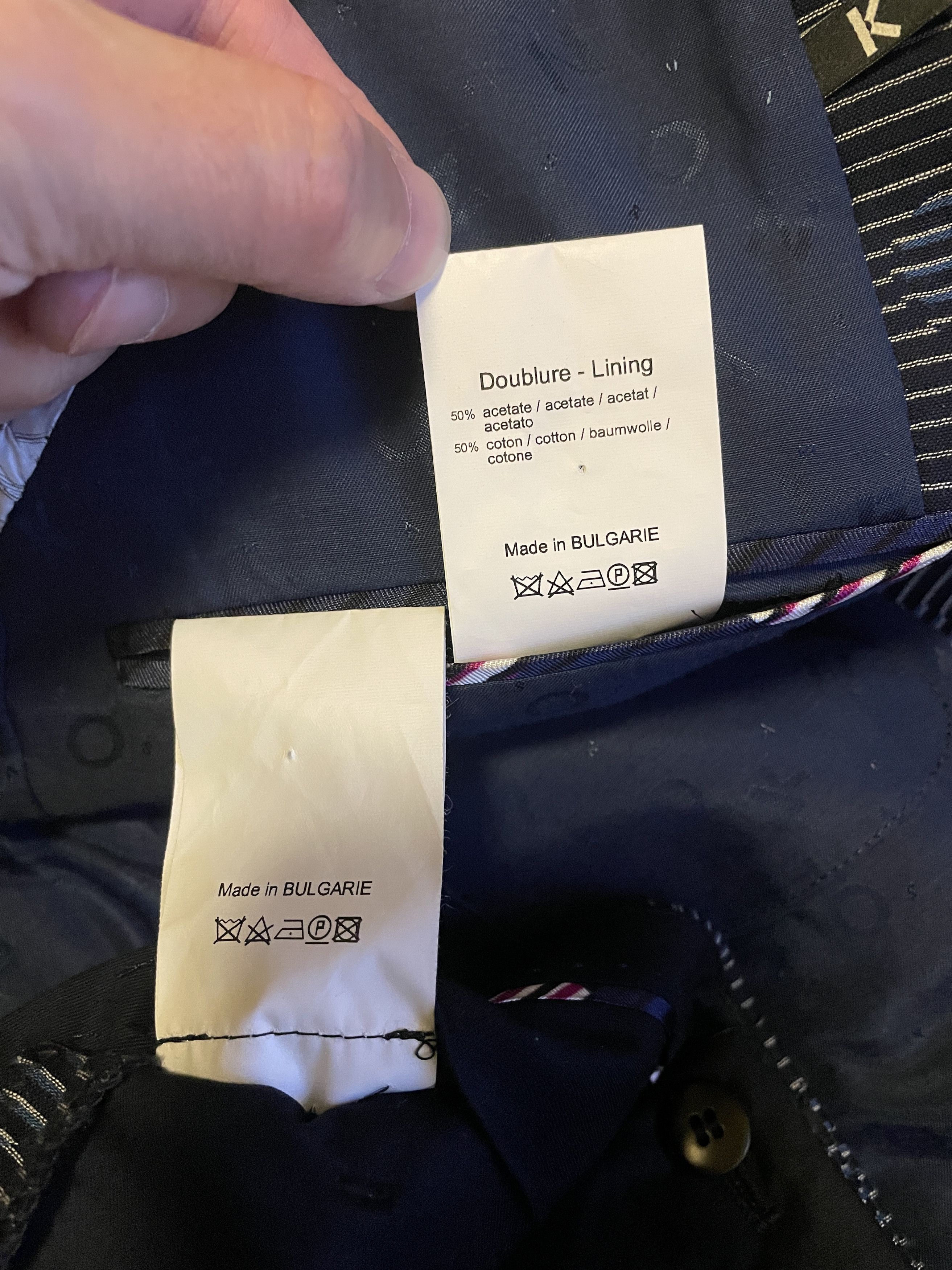 Kenzo Kenzo men's pinstripe suits size 46 Size 46R - 7 Thumbnail