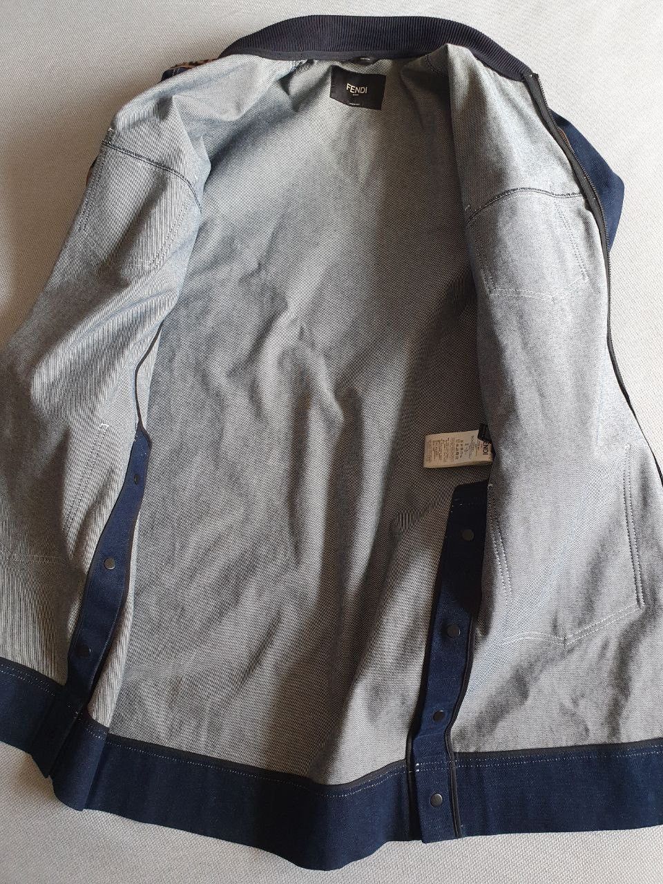 Fendi Fendi x Fila Big Logo Denim Jacket Coat Size US L / EU 52-54 / 3 - 14 Thumbnail