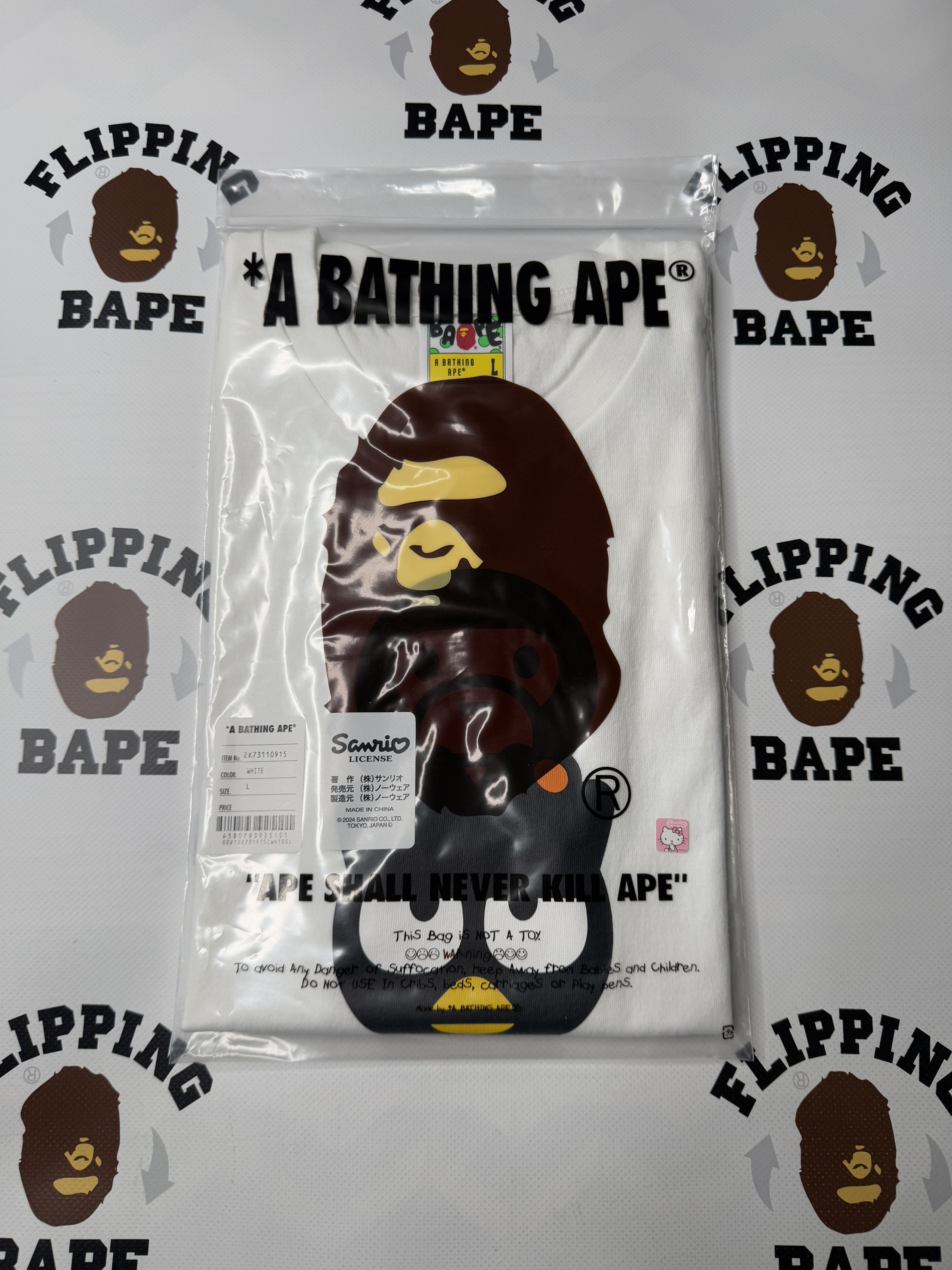 Bape BAPE BABY MILO X BAD BADTZ MARU TEE Size US L / EU 52-54 / 3 - 8 Thumbnail