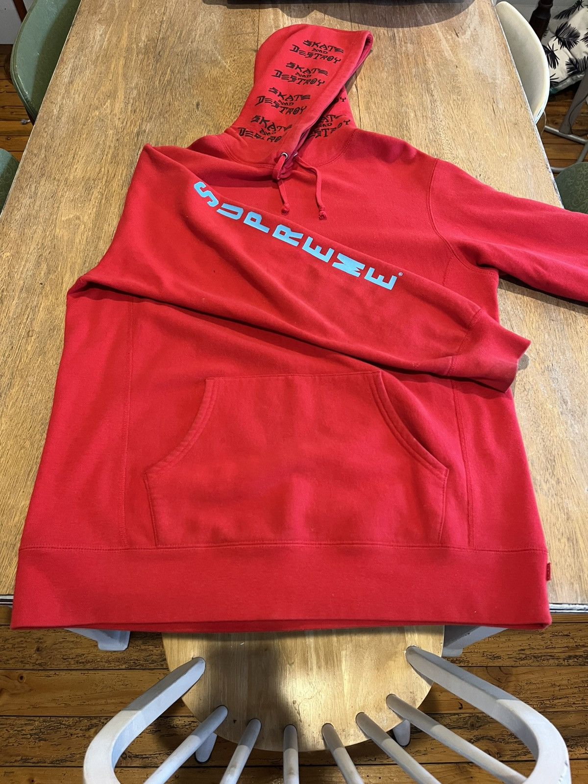 Supreme × Thrasher Supreme SS17 x Thrasher Boyfriend Hoodie Size US L / EU 52-54 / 3 - 1 Thumbnail