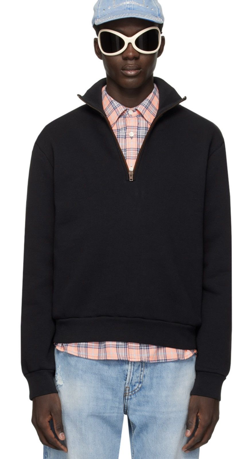 Acne Studios Acne Studios Black Zip Sweater XL Size US XL / EU 56 / 4 - 1 Thumbnail