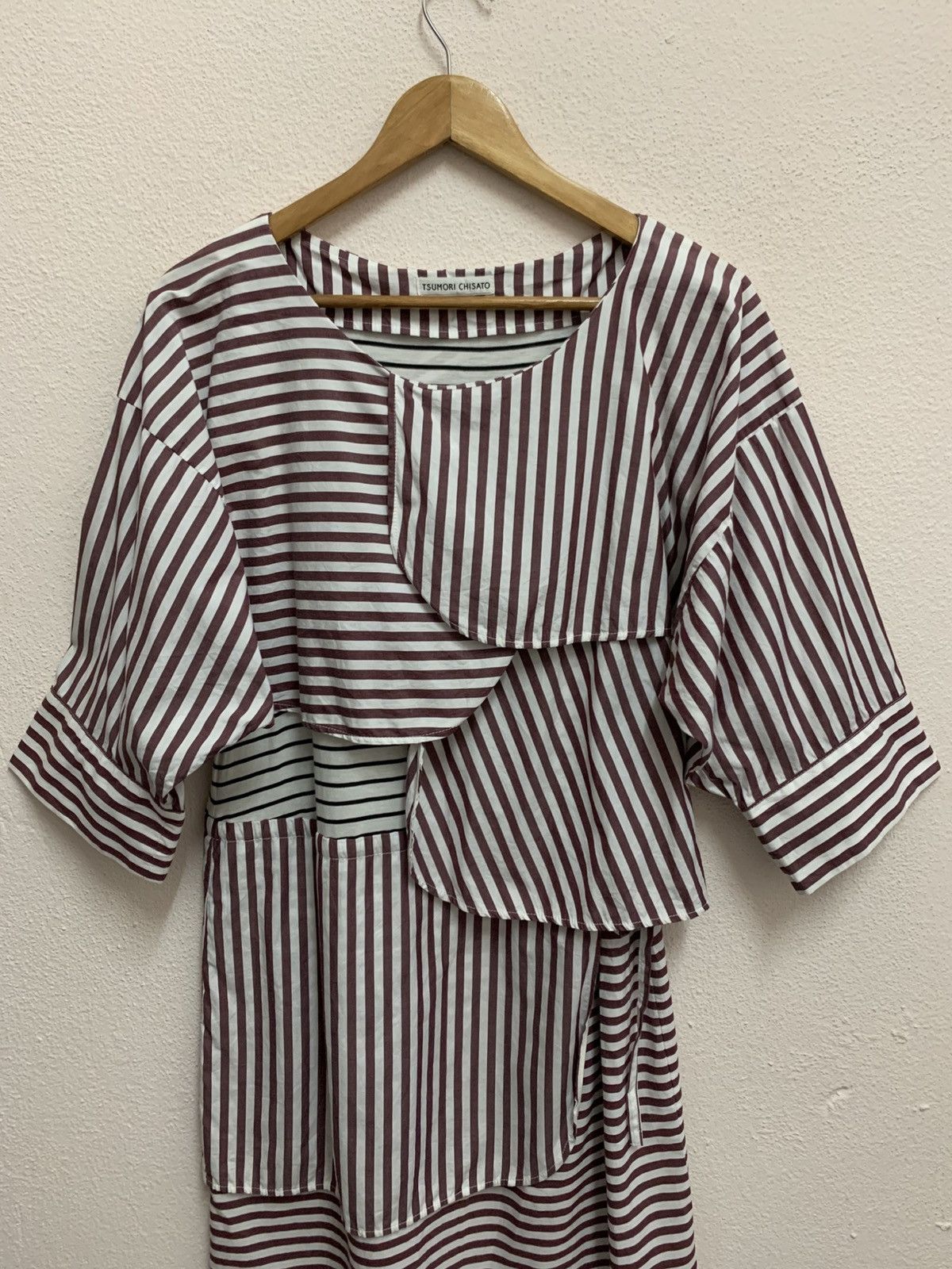 Issey Miyake TSUMORI CHISATO By Issey Miyake Sample Stripe Maxi Dress Size S / US 4 / IT 40 - 2 Thumbnail