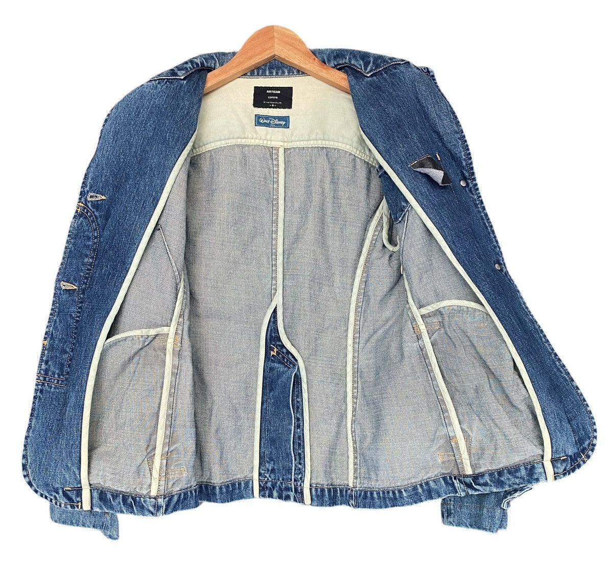 Disney × Vintage Vtg ARTISAN WALT DISNEY Denim Jacket Size XS / US 0-2 / IT 36-38 - 17 Thumbnail