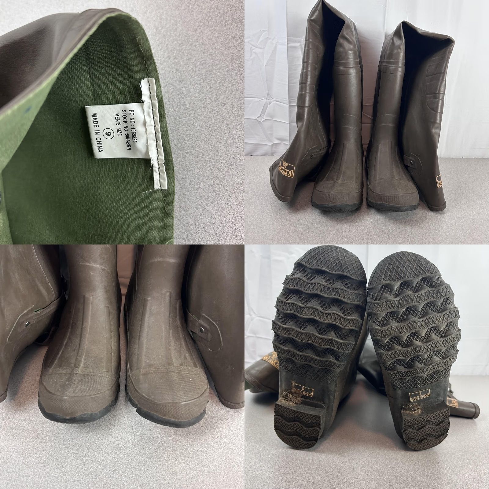 Vintage RedHead Bone Dry Deluxe Insulated Mens Size 9 Brown Waterproof Steel Shank Boots Size US 8 / EU 41 - 10 Thumbnail