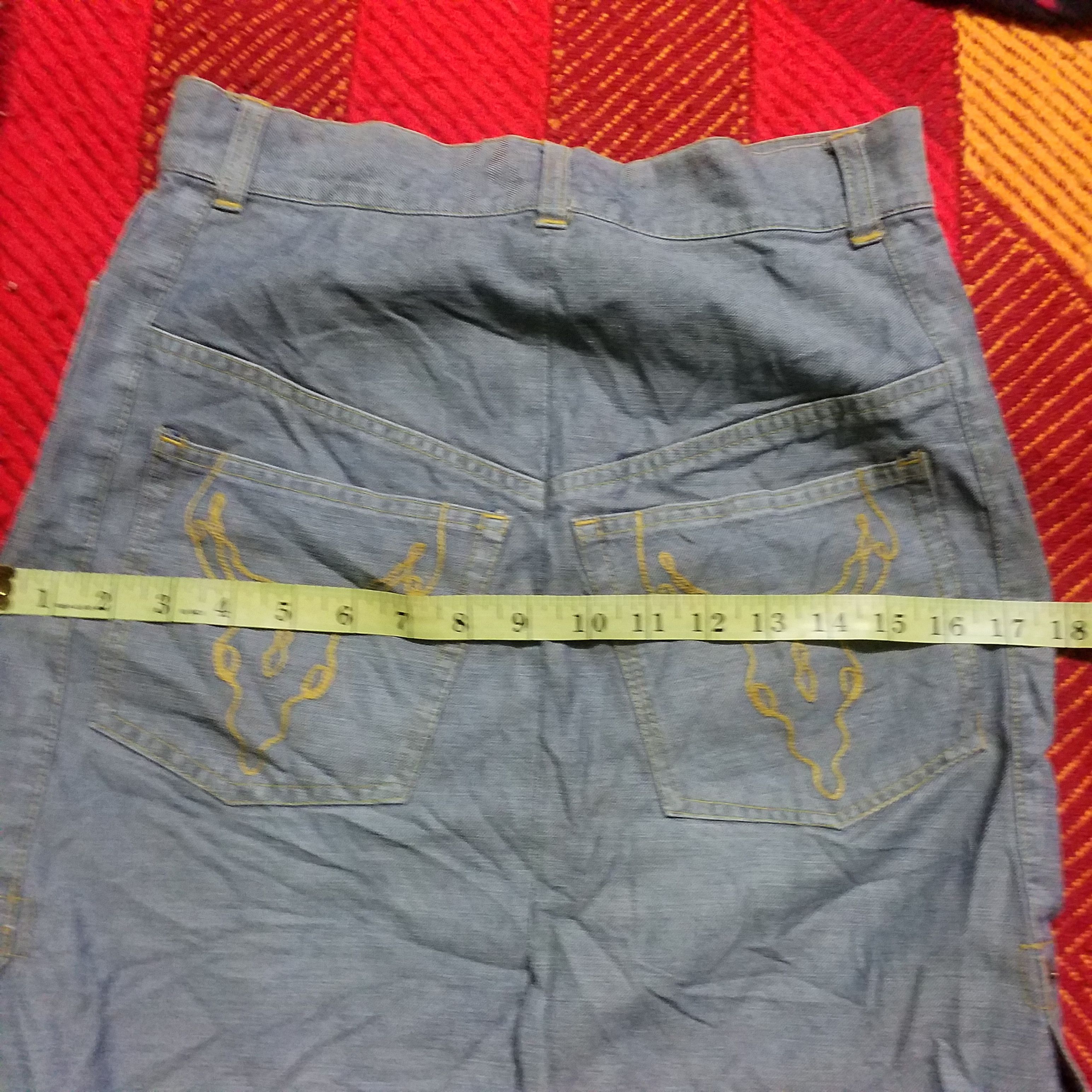 Japanese Brand × Vintage VINTAGE DENIM SKIRT WESTERN ROCK STYLE Size 28" / US 6 / IT 42 - 9 Thumbnail
