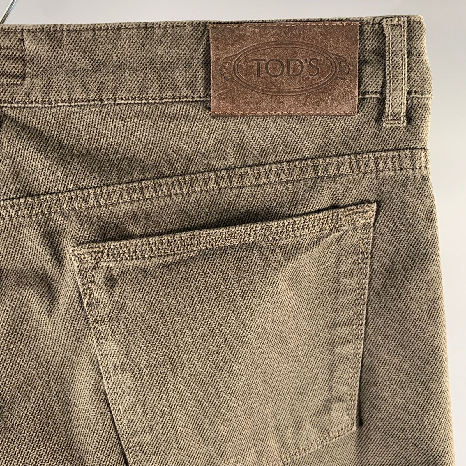 Tod's TOD'S Size 36 Grey Cotton Blend Button Fly Casual Pants Size US 36 / EU 52 - 2 Thumbnail
