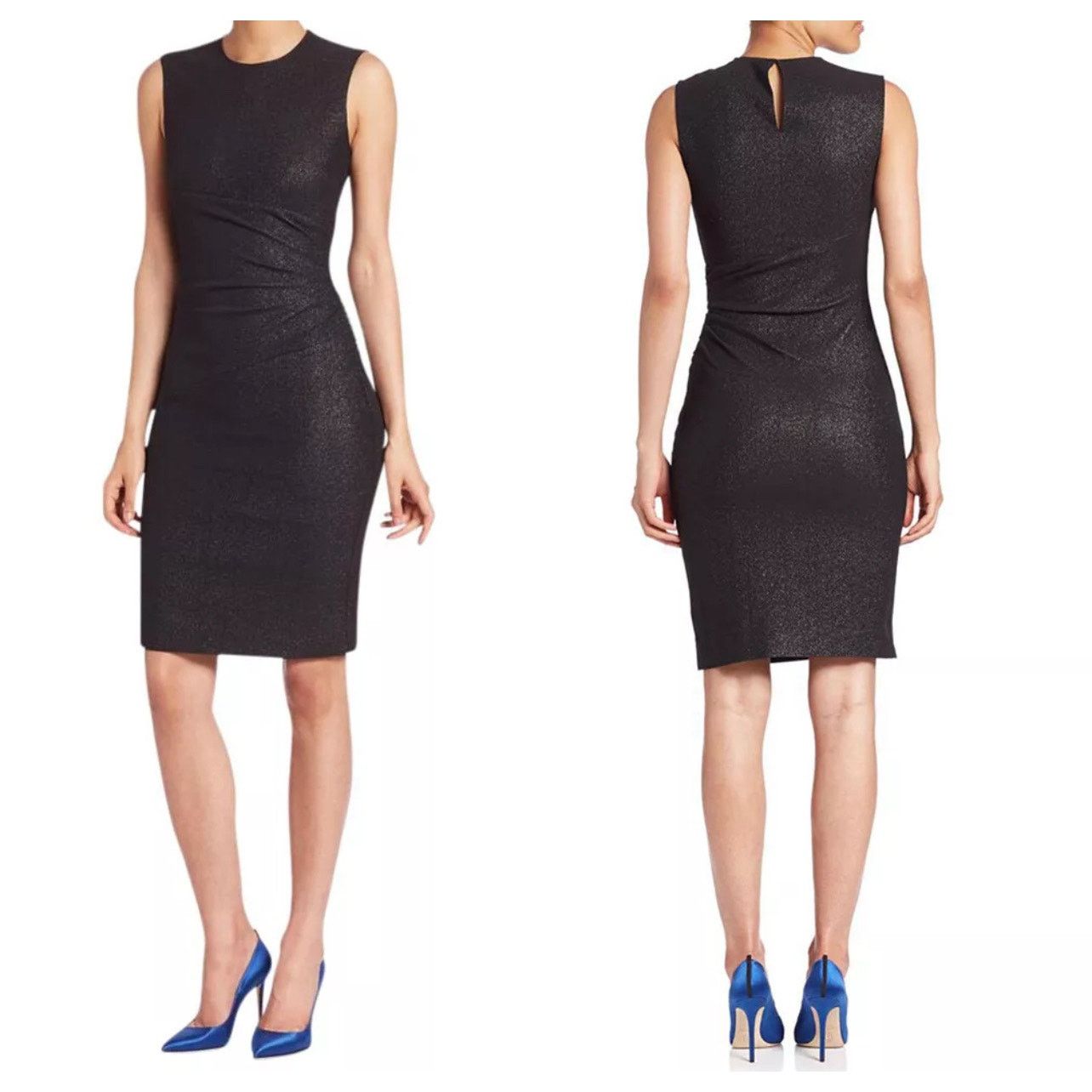 Diane von Furstenberg NWOT Diane Von Furstenberg Sparkle Little Black Dress DVF Size S / US 4 / IT 40 - 2 Thumbnail