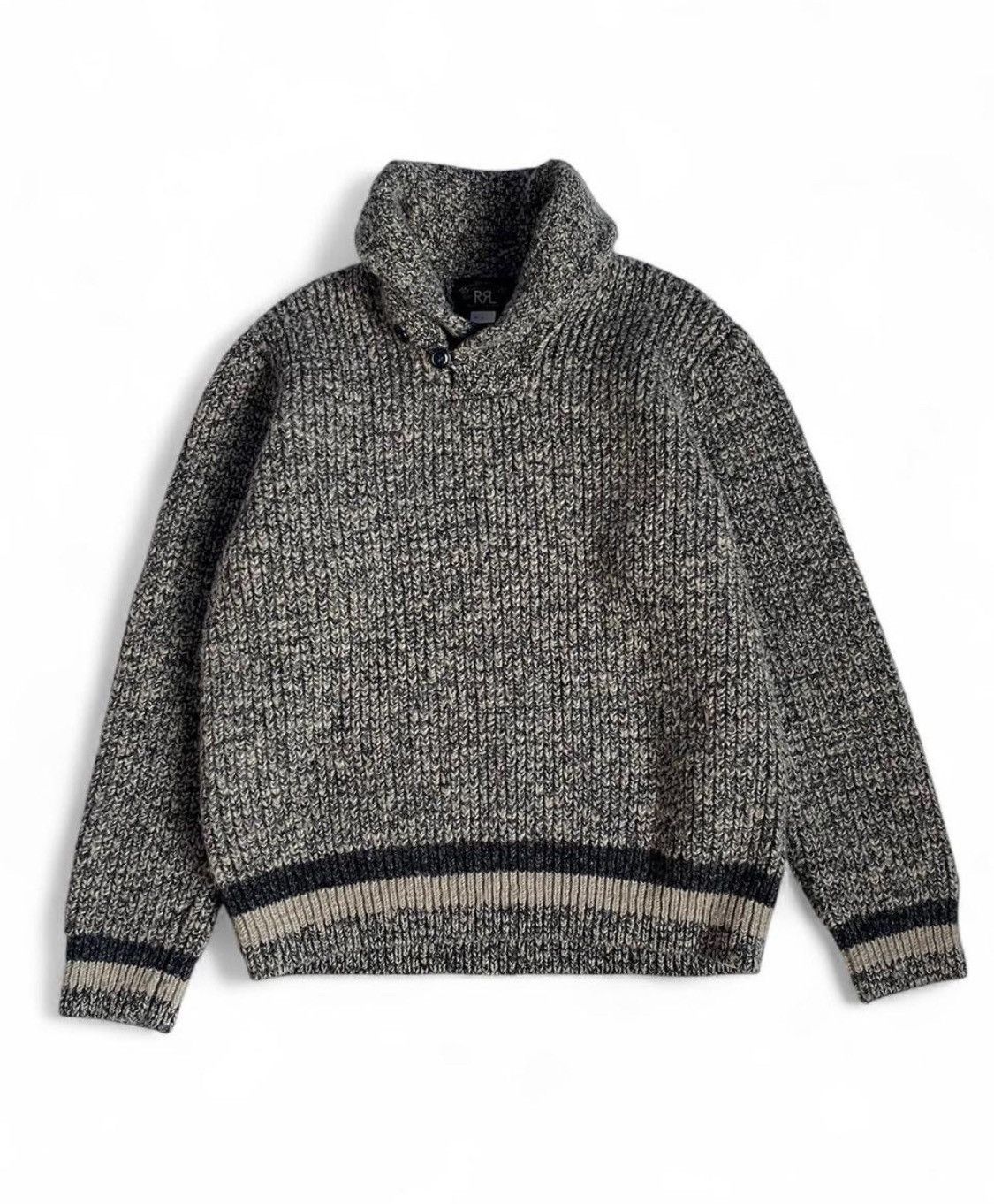 RRL Ralph Lauren Rare made in USA Ralph Lauren Double R RRL heavy sweater Size US M / EU 48-50 / 2 - 2 Thumbnail